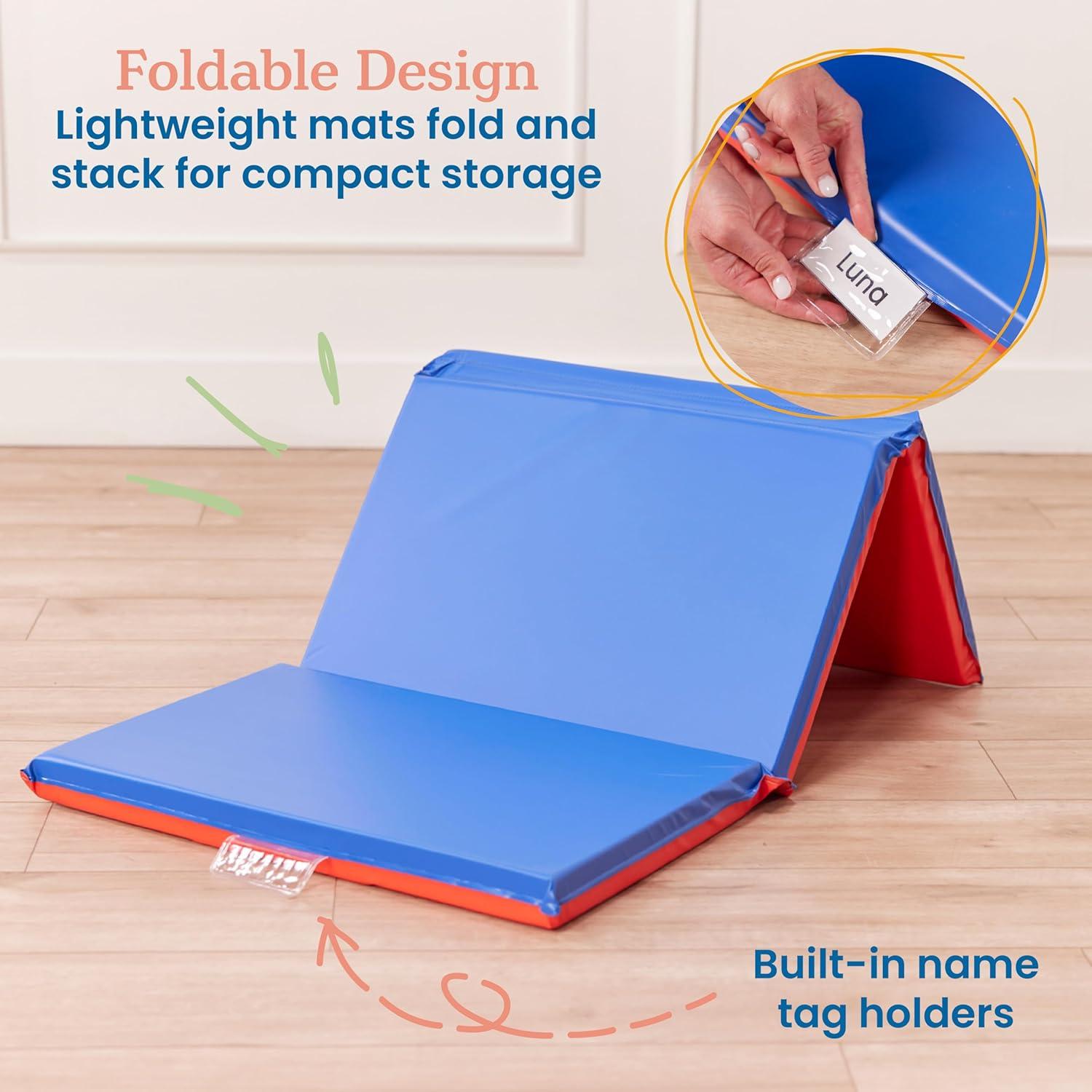 Almohadilla Plegable ECR4Kids 121.9x61cm 5cm Azul/Rojo