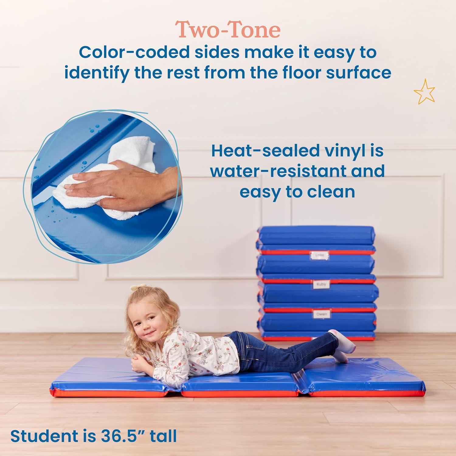 Almohadilla Plegable ECR4Kids 121.9x61cm 5cm Azul/Rojo