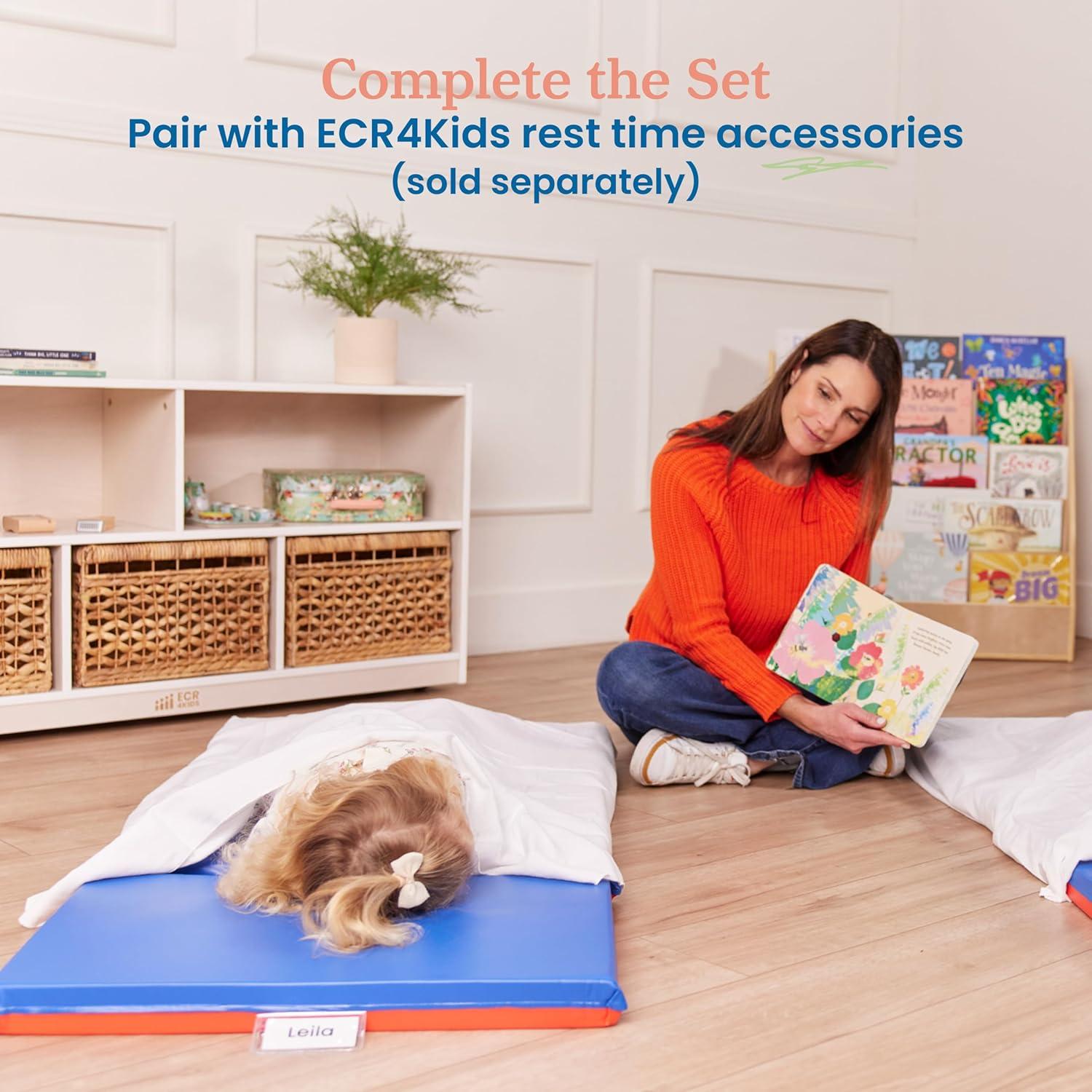 Almohadilla Plegable ECR4Kids 121.9x61cm 5cm Azul/Rojo