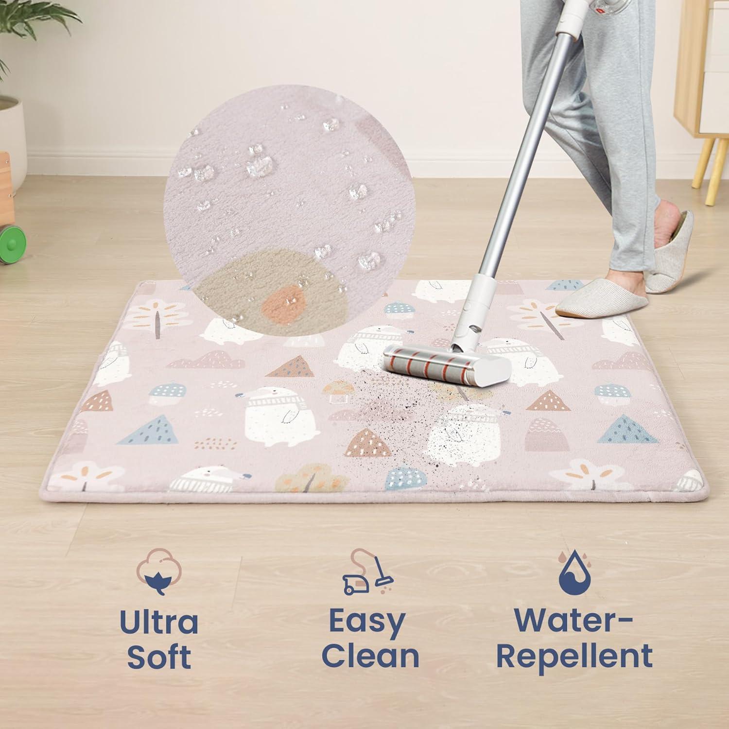 Alfombra de Juego para Bebés Huloo Sleep 127x127 cm Antideslizante