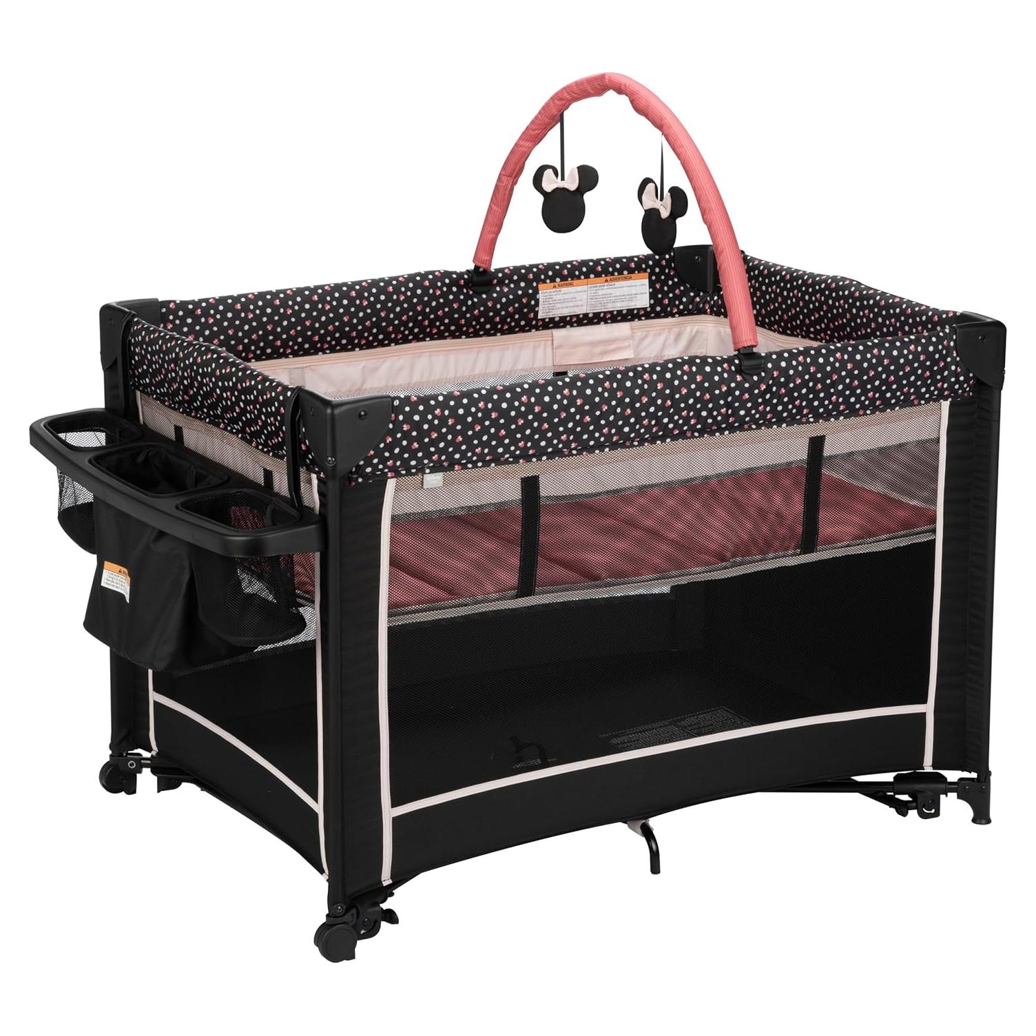 Parque Infantil 2-en-1 Disney Baby Minnie Mouse Cuna Rockera