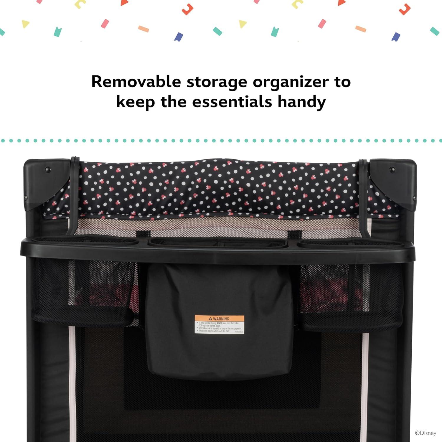 Parque Infantil 2-en-1 Disney Baby Minnie Mouse Cuna Rockera