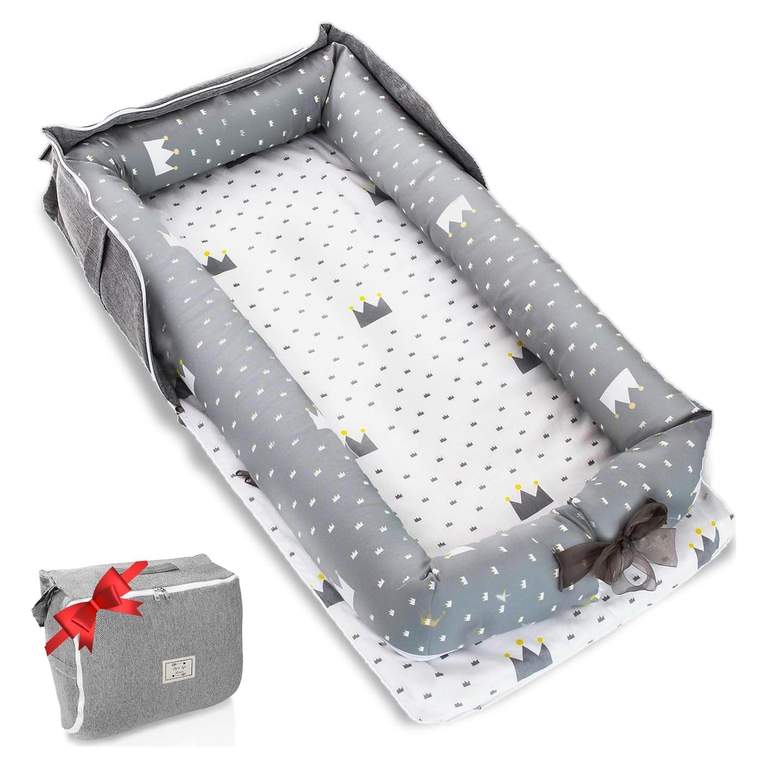 Cojín Infantil Portátil Algodón Transpirable 0-24 Meses - Corona