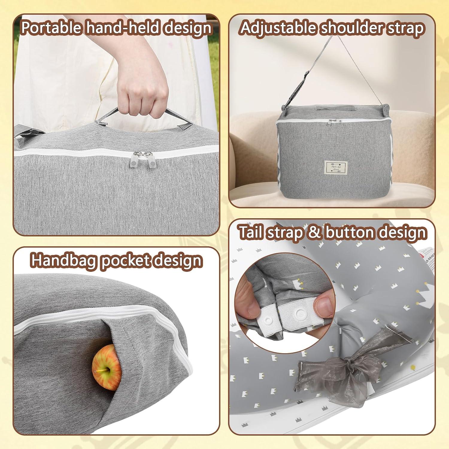 Cojín Infantil Portátil Algodón Transpirable 0-24 Meses - Corona