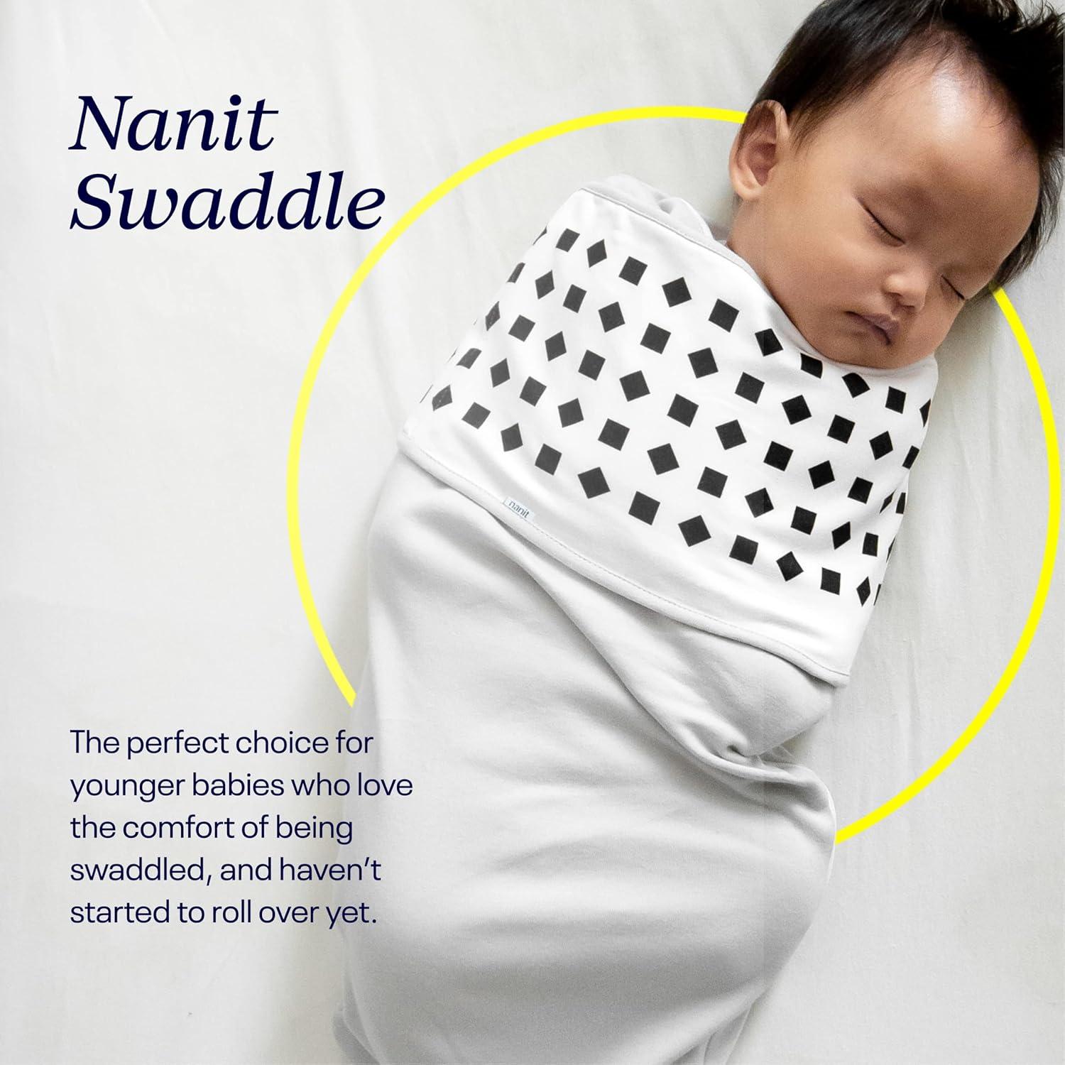 Swaddle Nanit Breathing Wear 100% Algodón Grande 3-6 Meses Gris