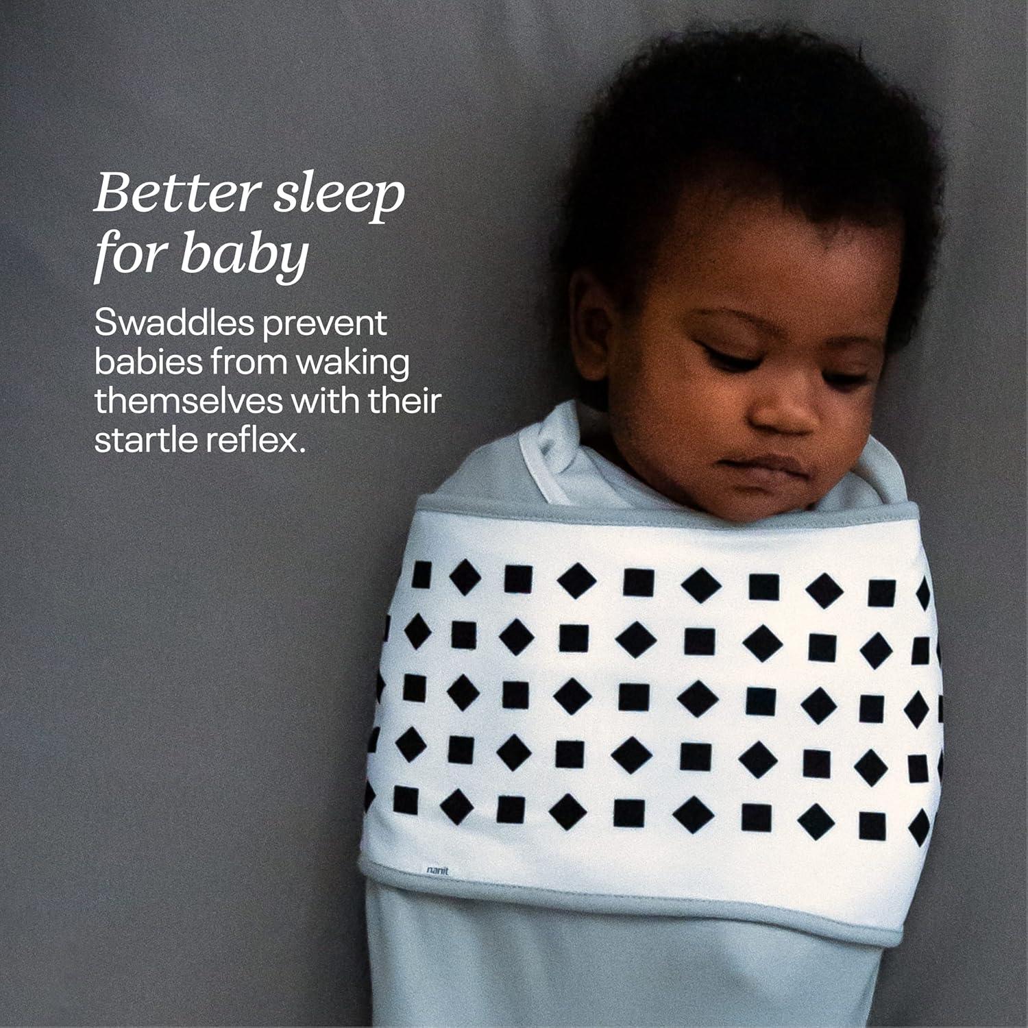 Swaddle Nanit Breathing Wear 100% Algodón Grande 3-6 Meses Gris