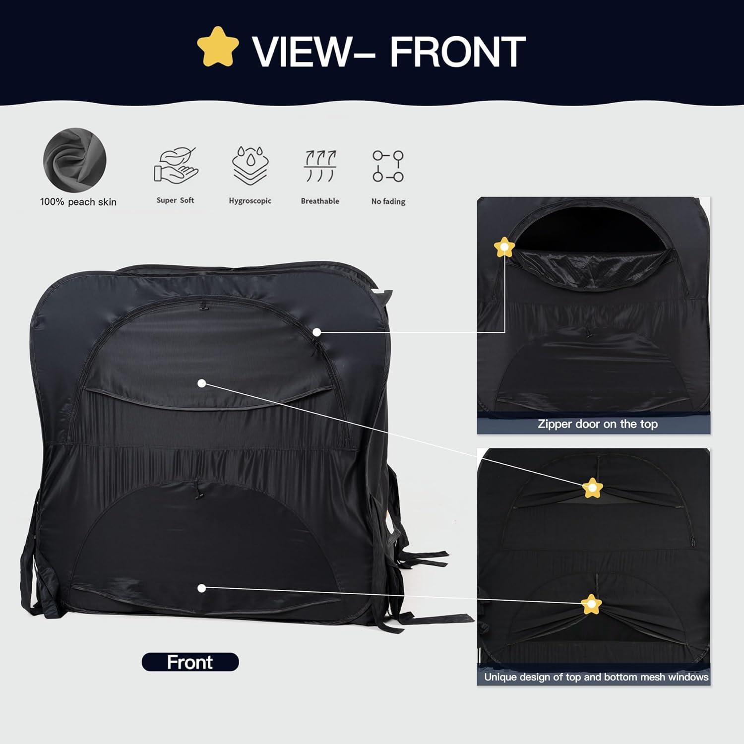 Tienda de Privacidad Pop Up para Bebés Porayhut 132x72cm