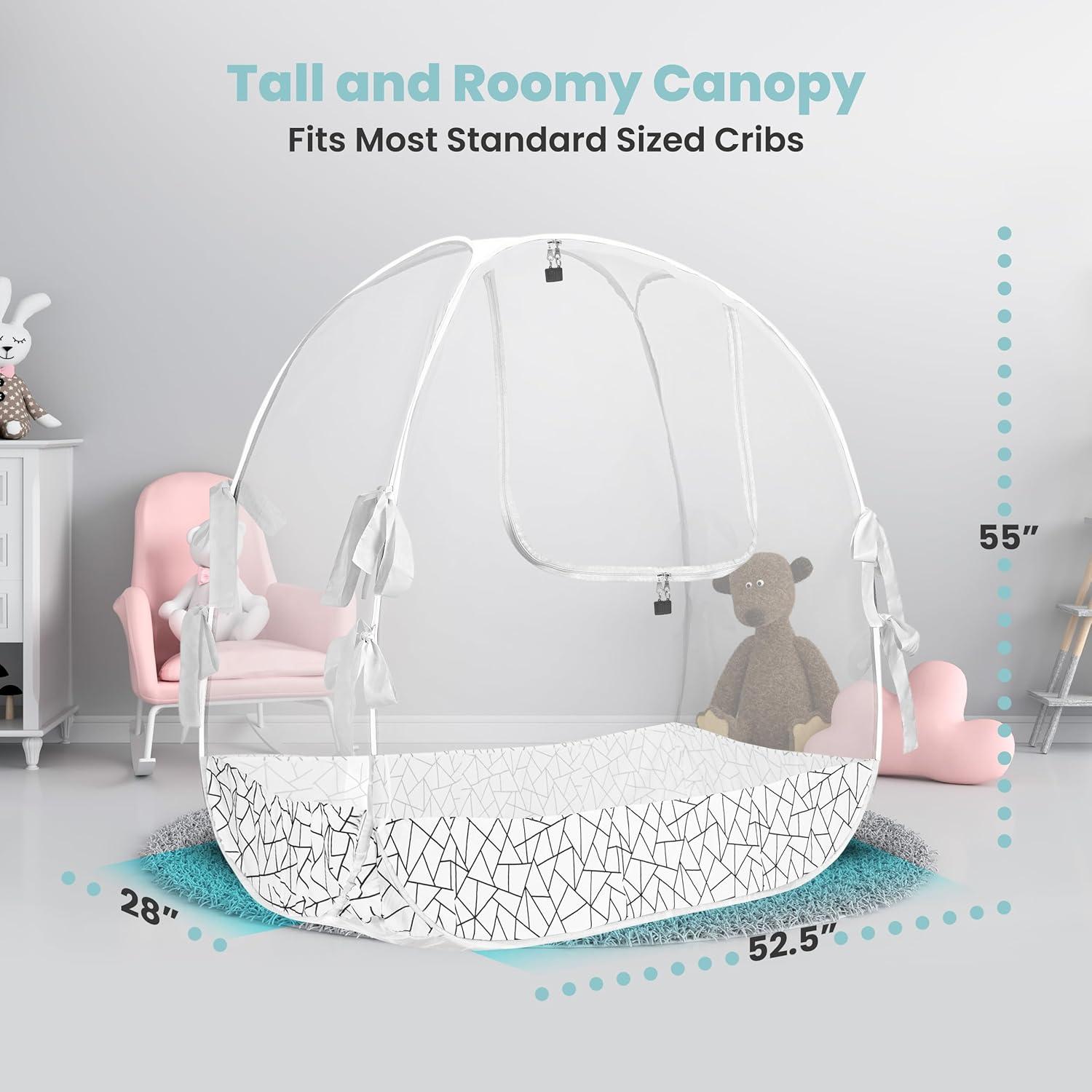 Tienda de Cuna Pro Baby Safety con Malla Transpirable 133 cm