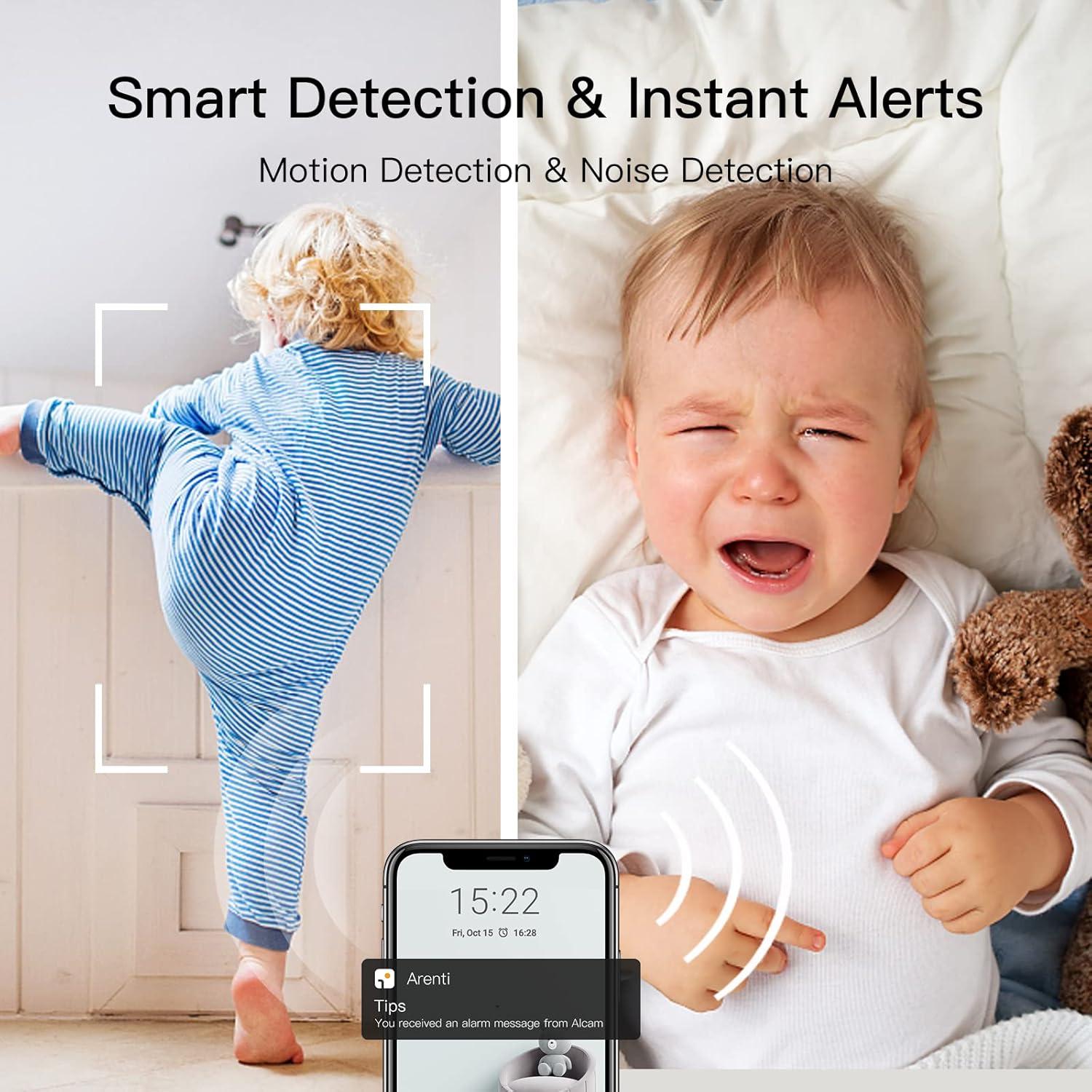 Monitor de Bebé Arenti Ainanny Cam 2K con Audio Bidireccional