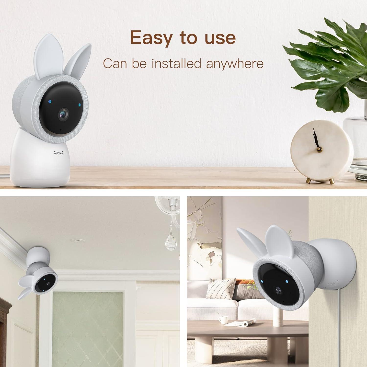 Monitor de Bebé Arenti Ainanny Cam 2K con Audio Bidireccional