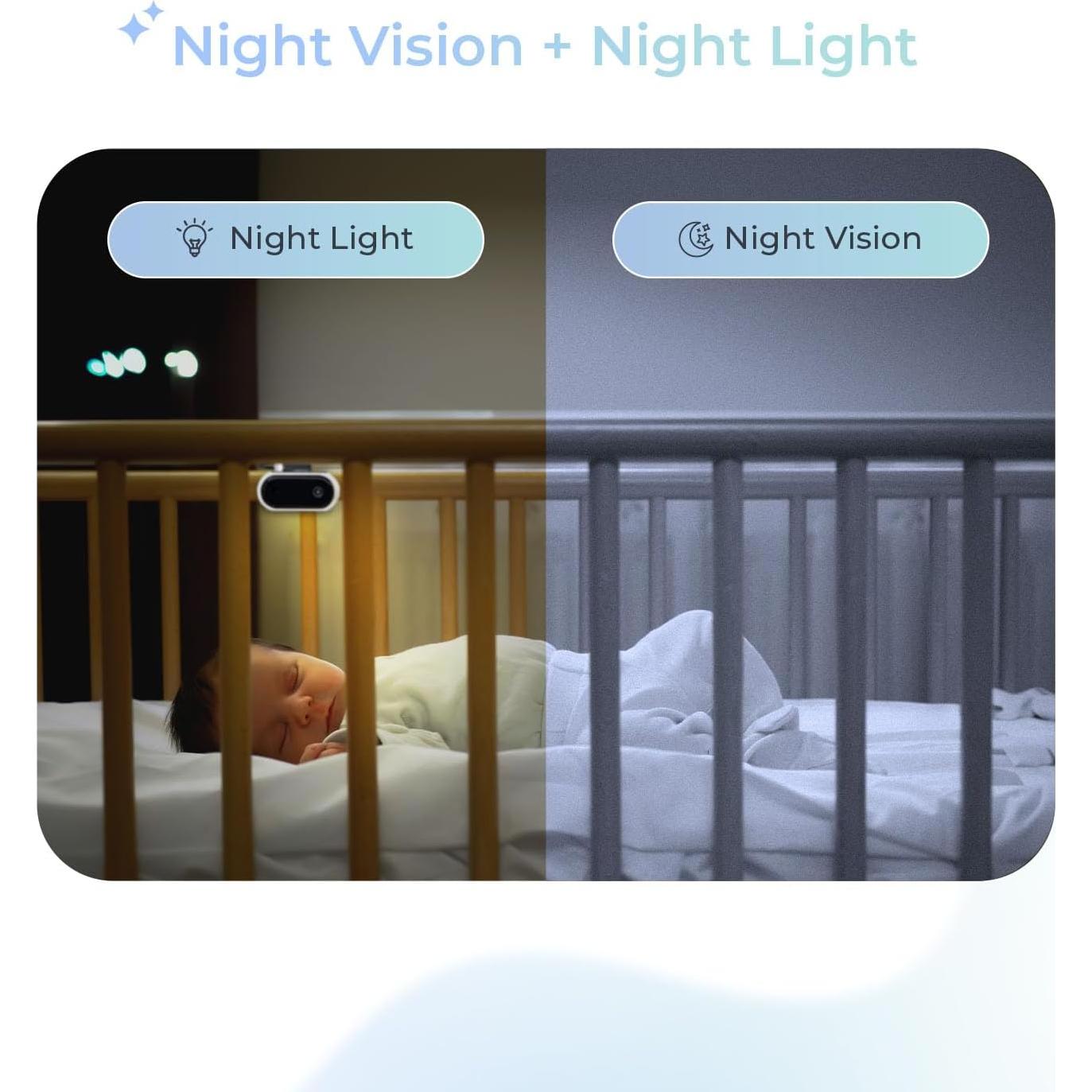 Monitor Inalámbrico para Bebés AI TT006 - Visión Nocturna 1080P