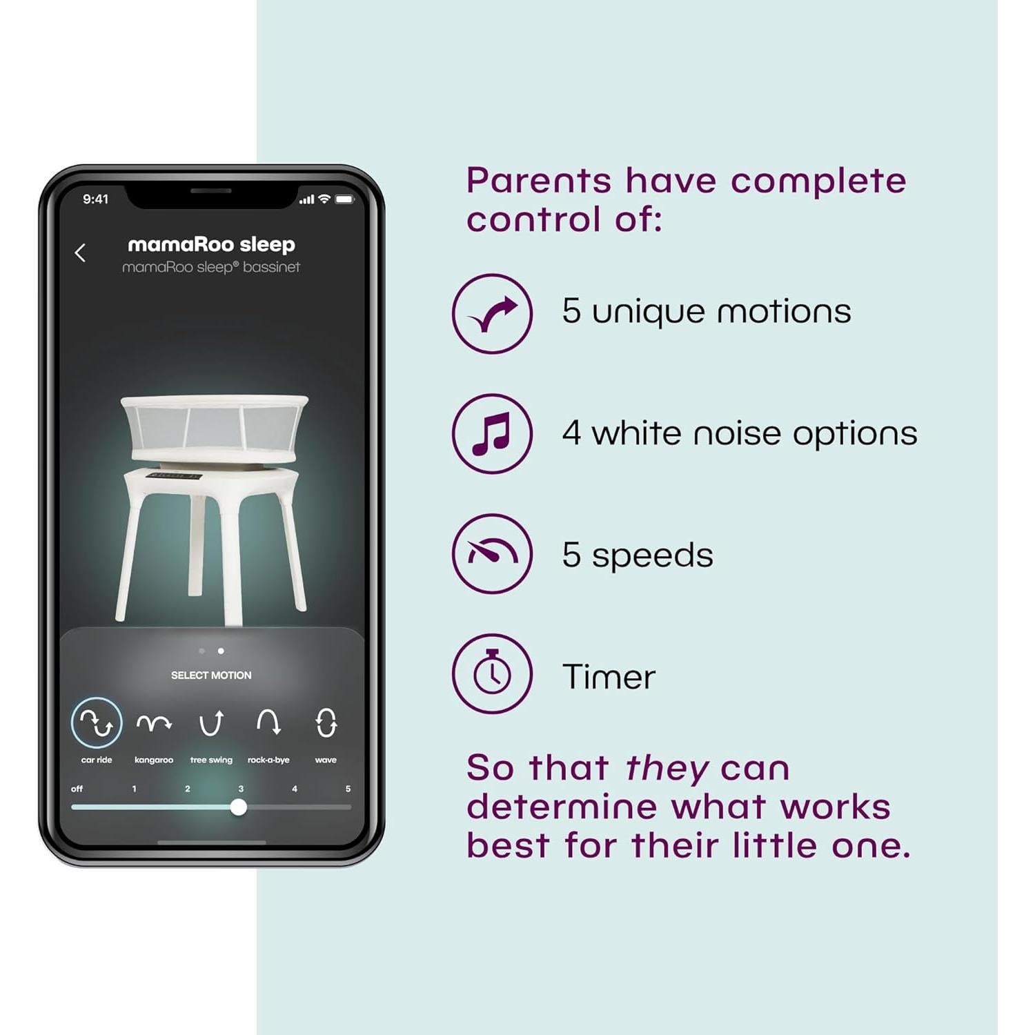 Cuna de Sueño 4moms MamaRoo - 5 Movimientos, 4 Sonidos, Ajustable