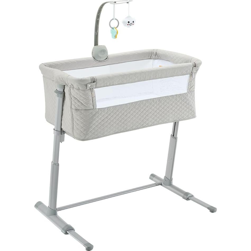 Cuna Lateral RONBEI Ajustable Portátil para Bebés 65x50cm