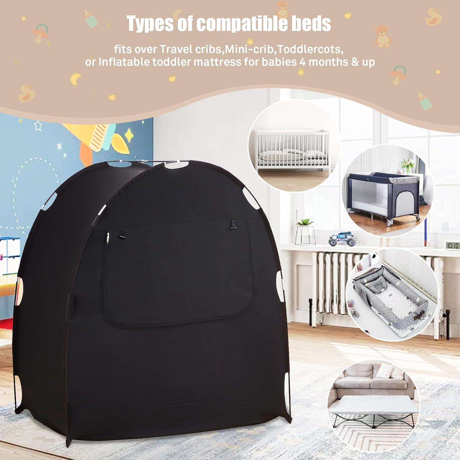 Carpa Blackout Mengersi para Cuna Pack and Play 129.5x78.7cm