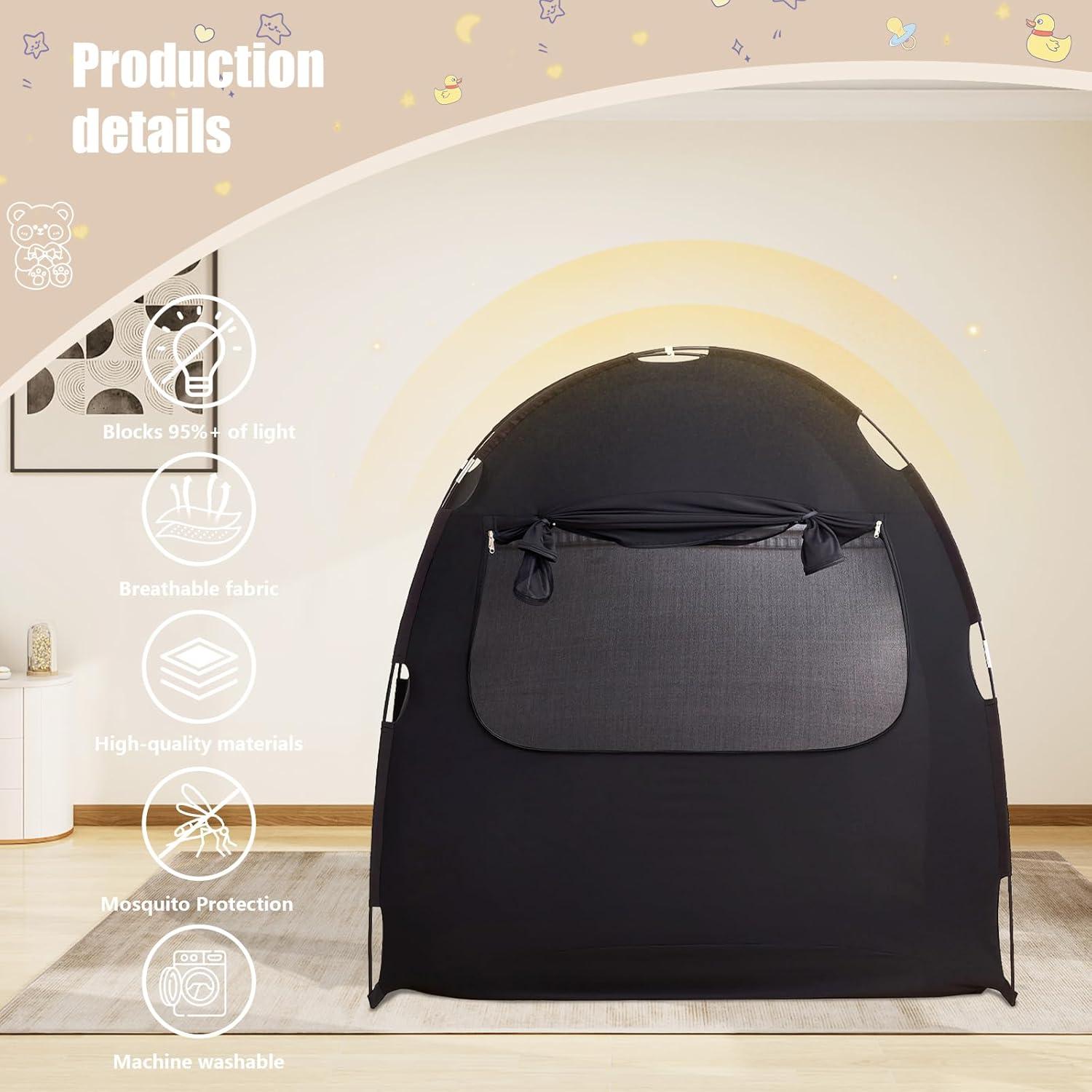 Carpa Blackout Mengersi para Cuna Pack and Play 129.5x78.7cm