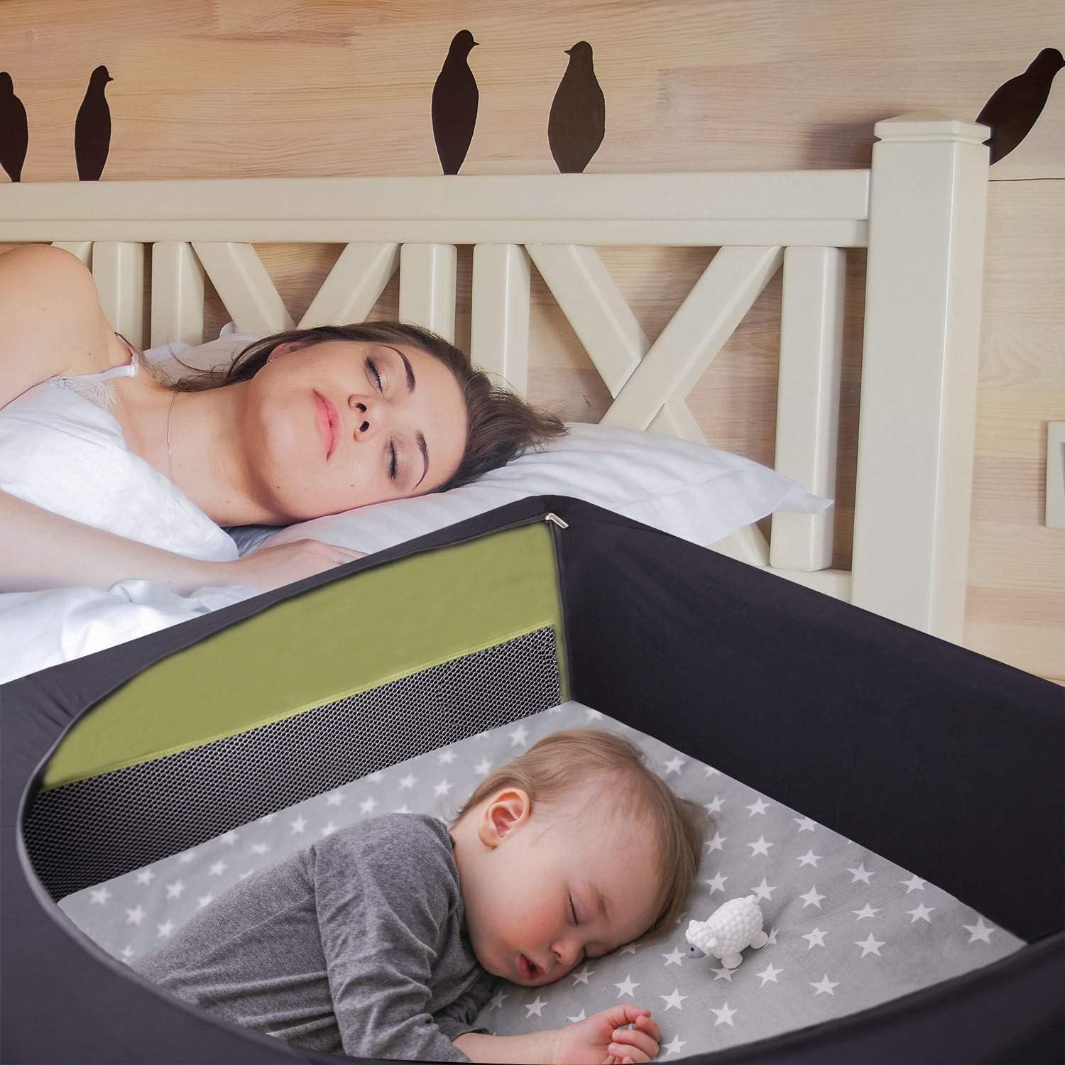 Cubierta de Oscurecimiento LLYWCM para Cuna de Viaje - Negra