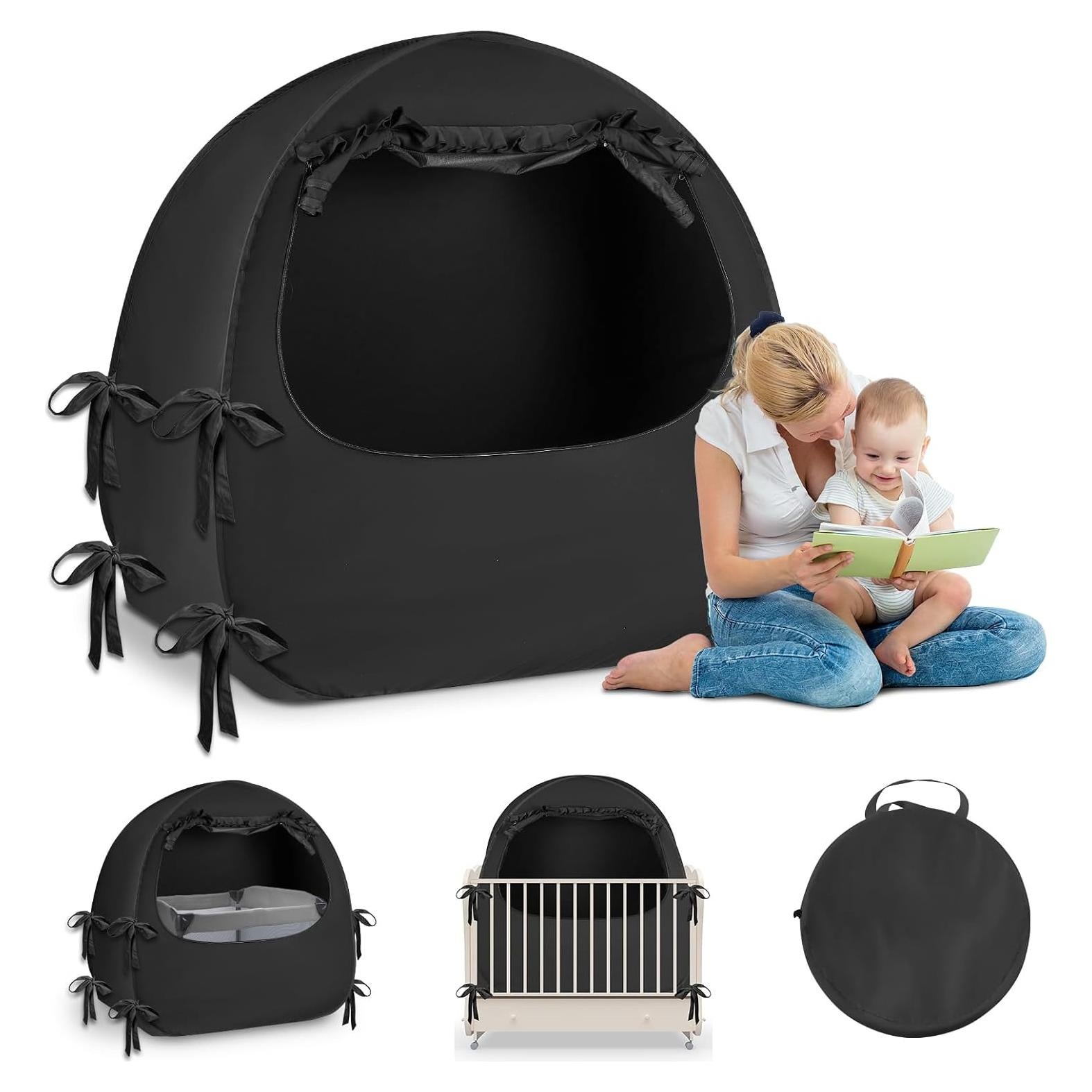 Carpa de Oscurecimiento YAVIL para Cuna Pack N Play 70% Luz