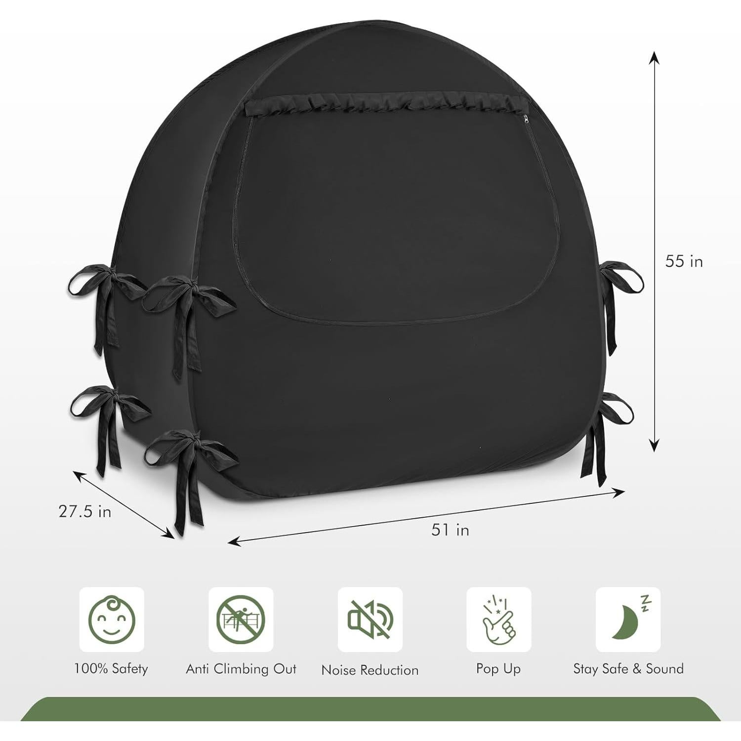 Carpa de Oscurecimiento YAVIL para Cuna Pack N Play 70% Luz