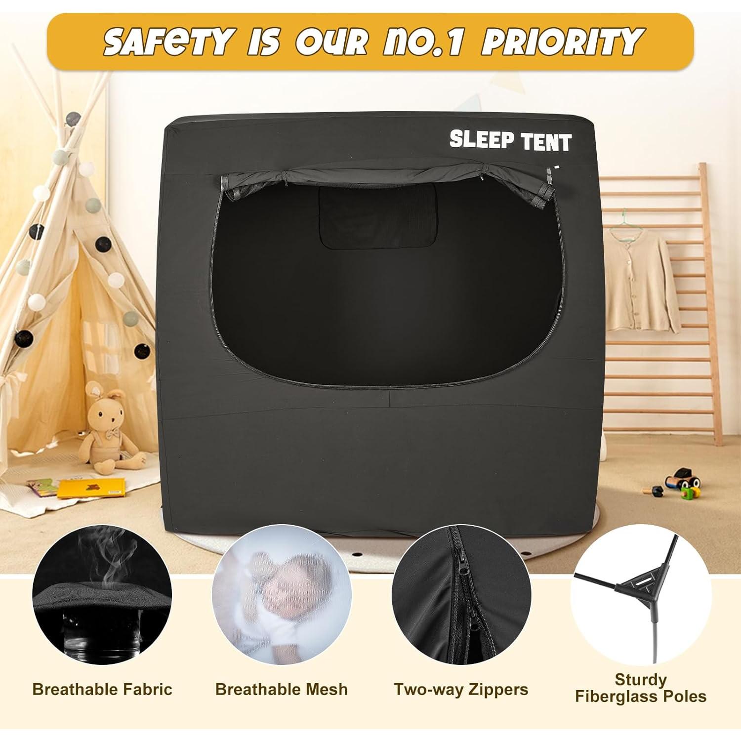 BORNA Tienda Blackout para Pack N Play Bebés 139.7x93.98cm