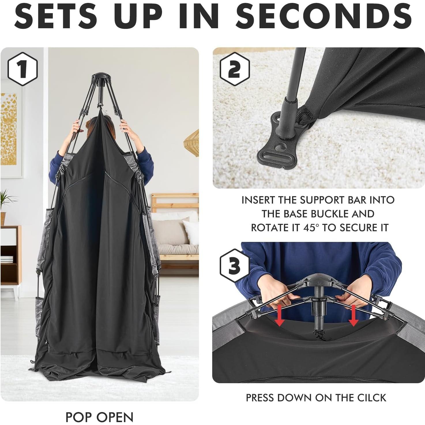 Cubierta Blackout YAVIL para Cuna Plegable 145x95 cm