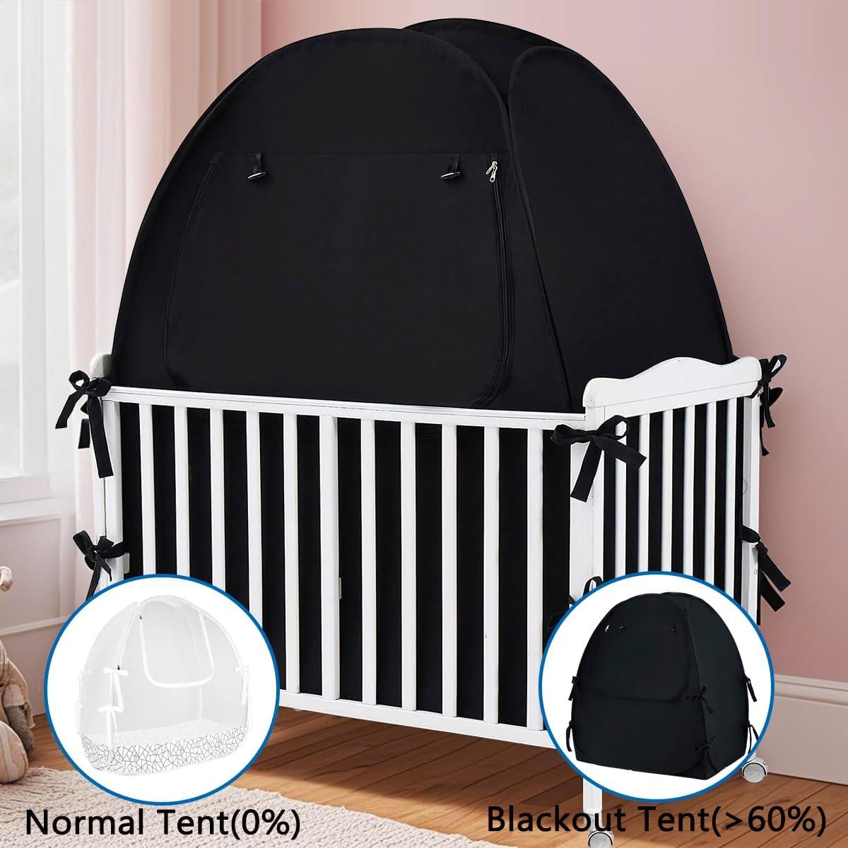 Carpa de Cuna Akiky Pop Up Oscurecimiento 140x70 cm Negro