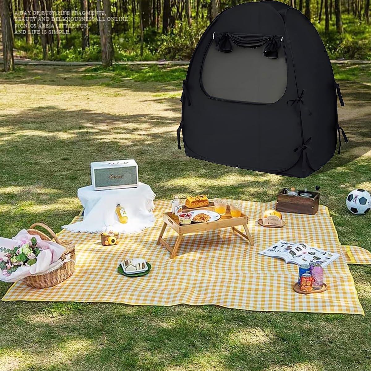 Carpa de Cuna Akiky Pop Up Oscurecimiento 140x70 cm Negro