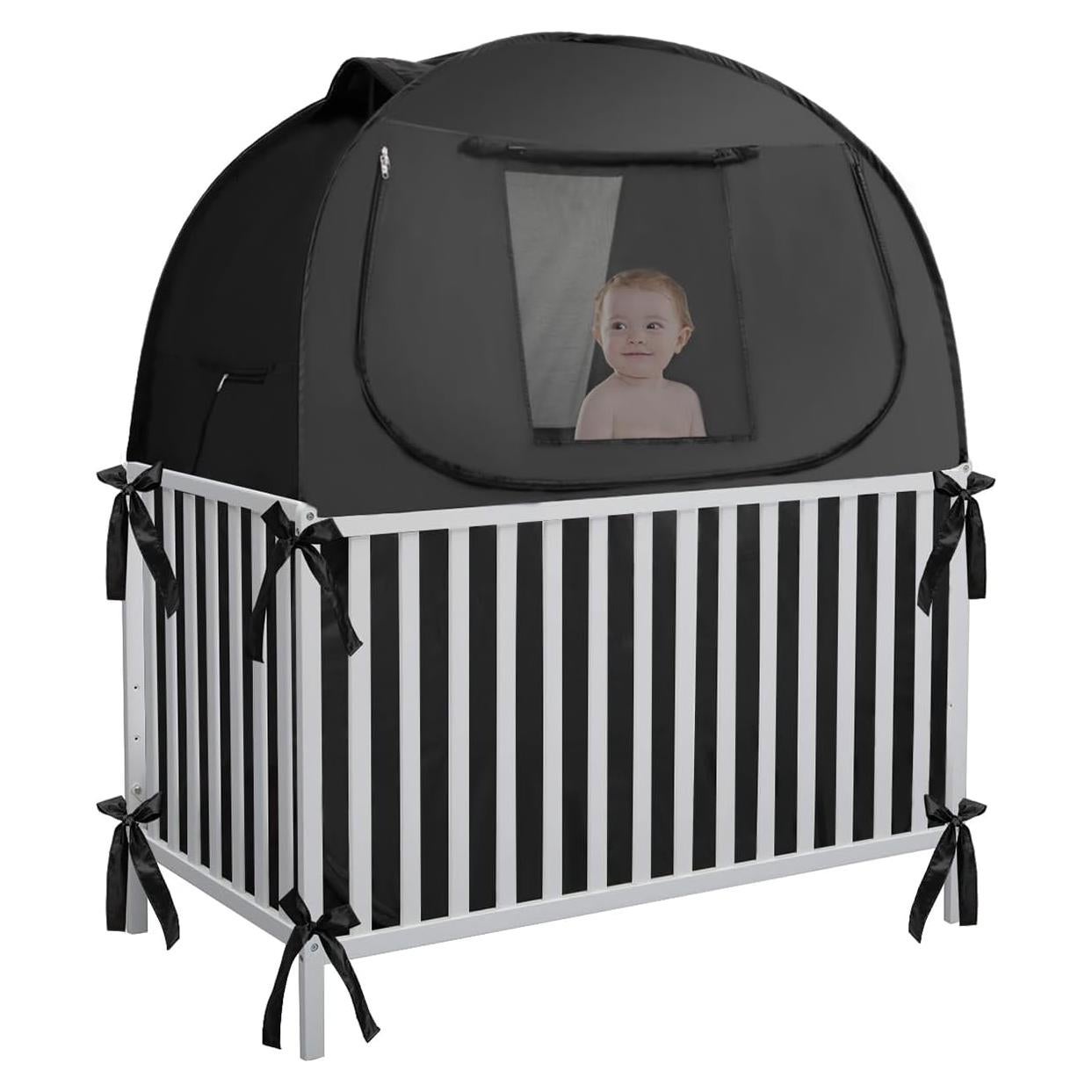 Cubierta de Oscurecimiento para Cuna L RUNNZER 1.4x0.7m Negra