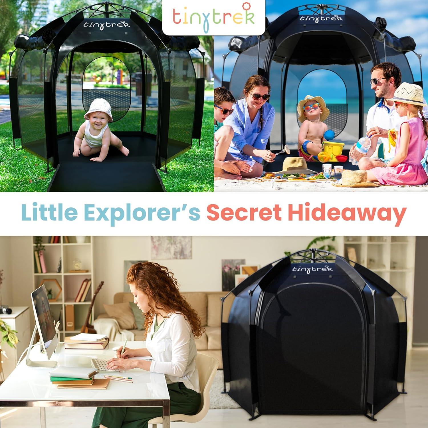 Tienda de Cuna Portátil Tiny Trek - Cubierta Blackout para Bebés