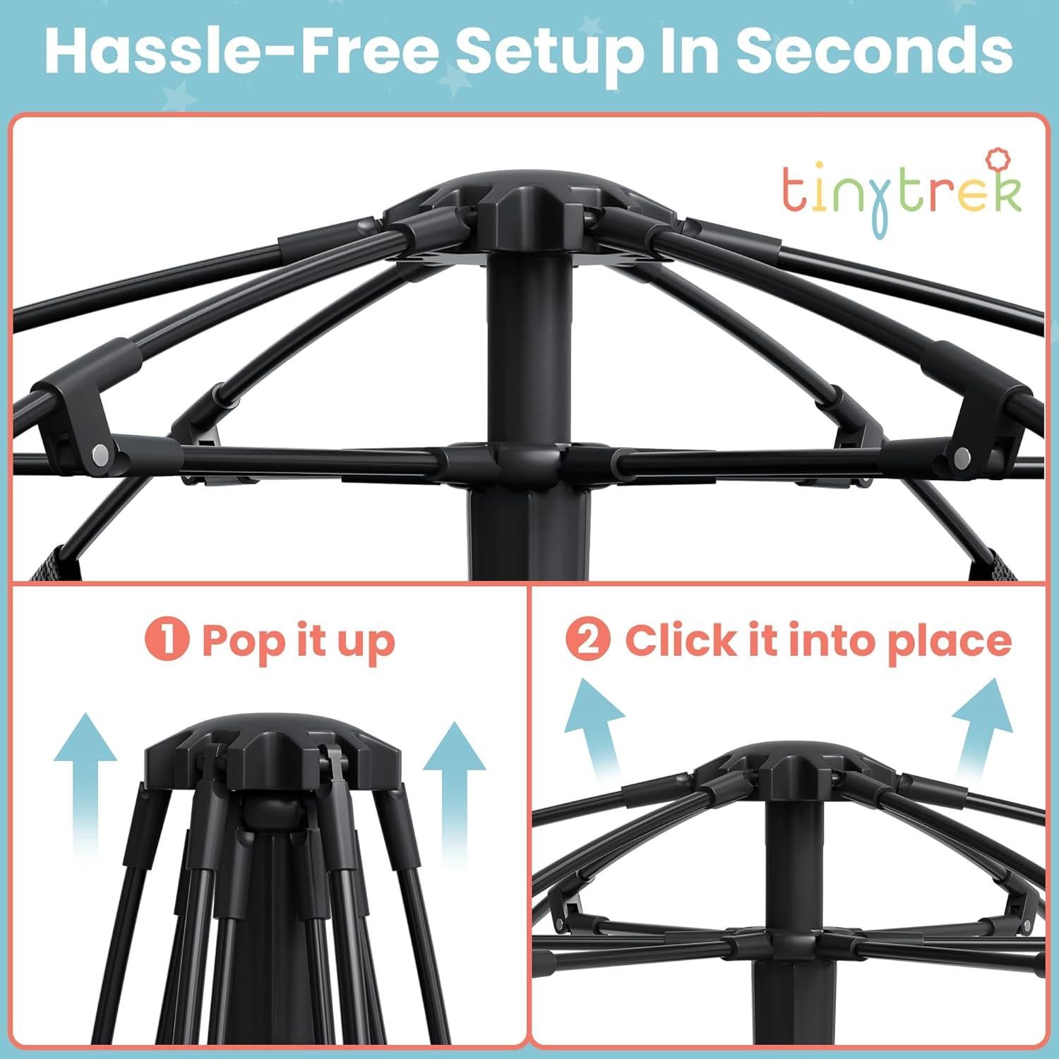 Tienda de Cuna Portátil Tiny Trek - Cubierta Blackout para Bebés