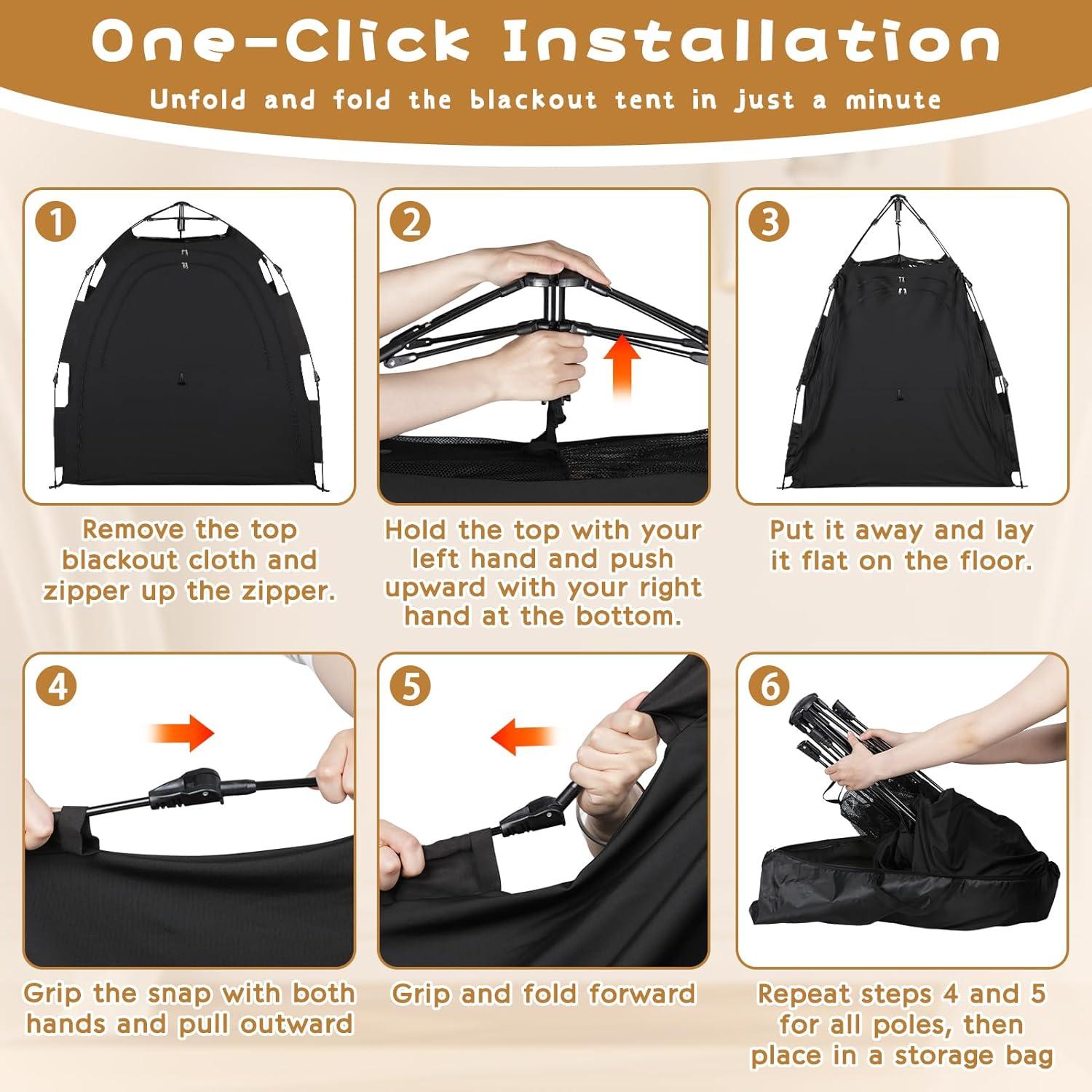 Cubierta Blackout WANRU para Pack N Play 130x89 cm - Tienda de Sueño