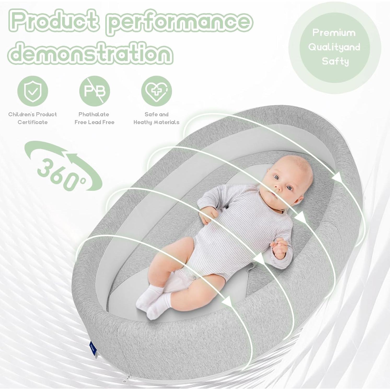 Cuna para Bebé D'OR Portátil Transpirable Algodón 90x60cm