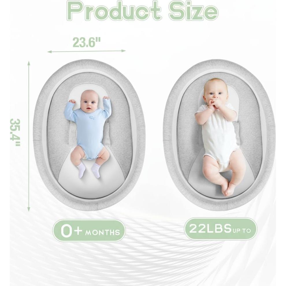 Cuna para Bebé D'OR Portátil Transpirable Algodón 90x60cm