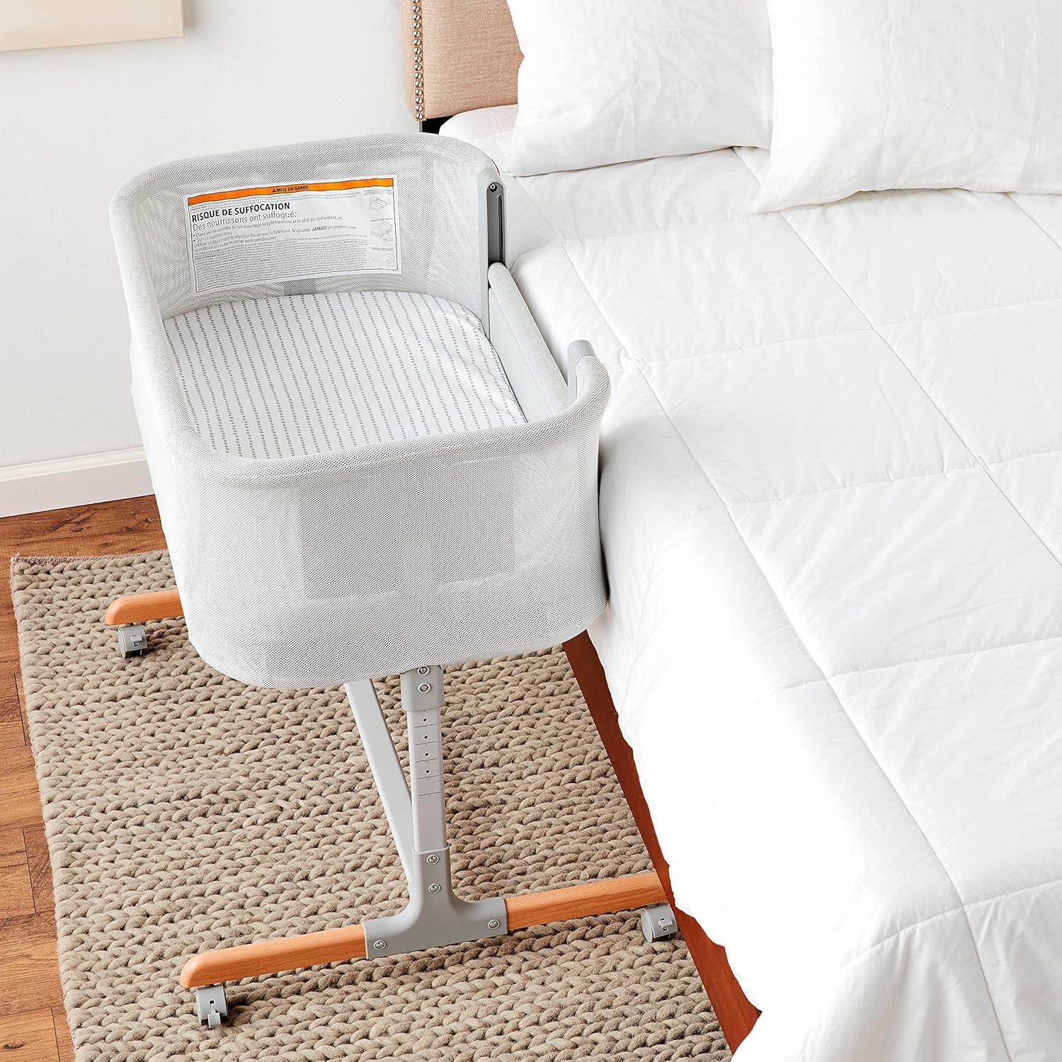 Cuna para Bebé Skip Hop 2-en-1 Lateral e Independiente Gris