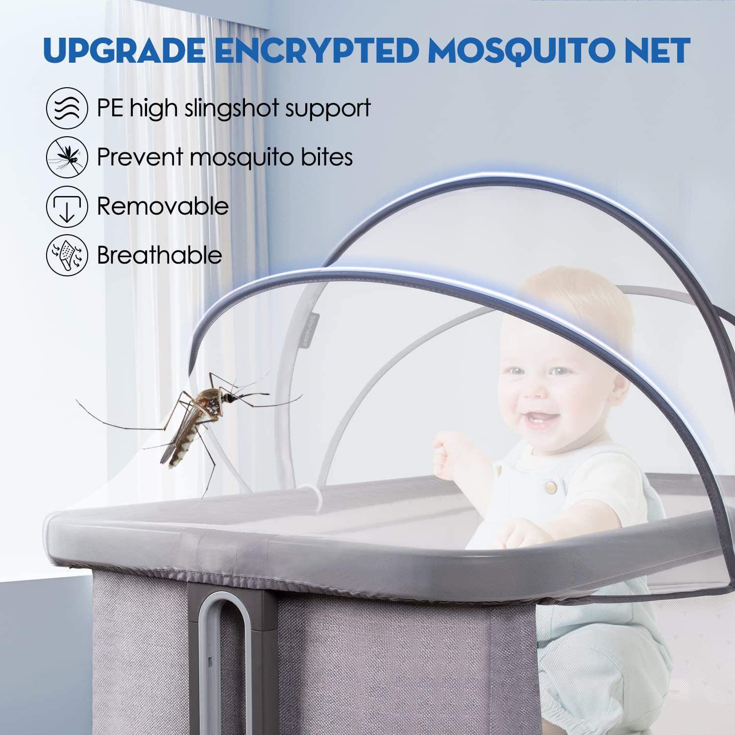 Cubierta de Cuna Beberoad Love Antimosquitos 99x56 cm Blanca