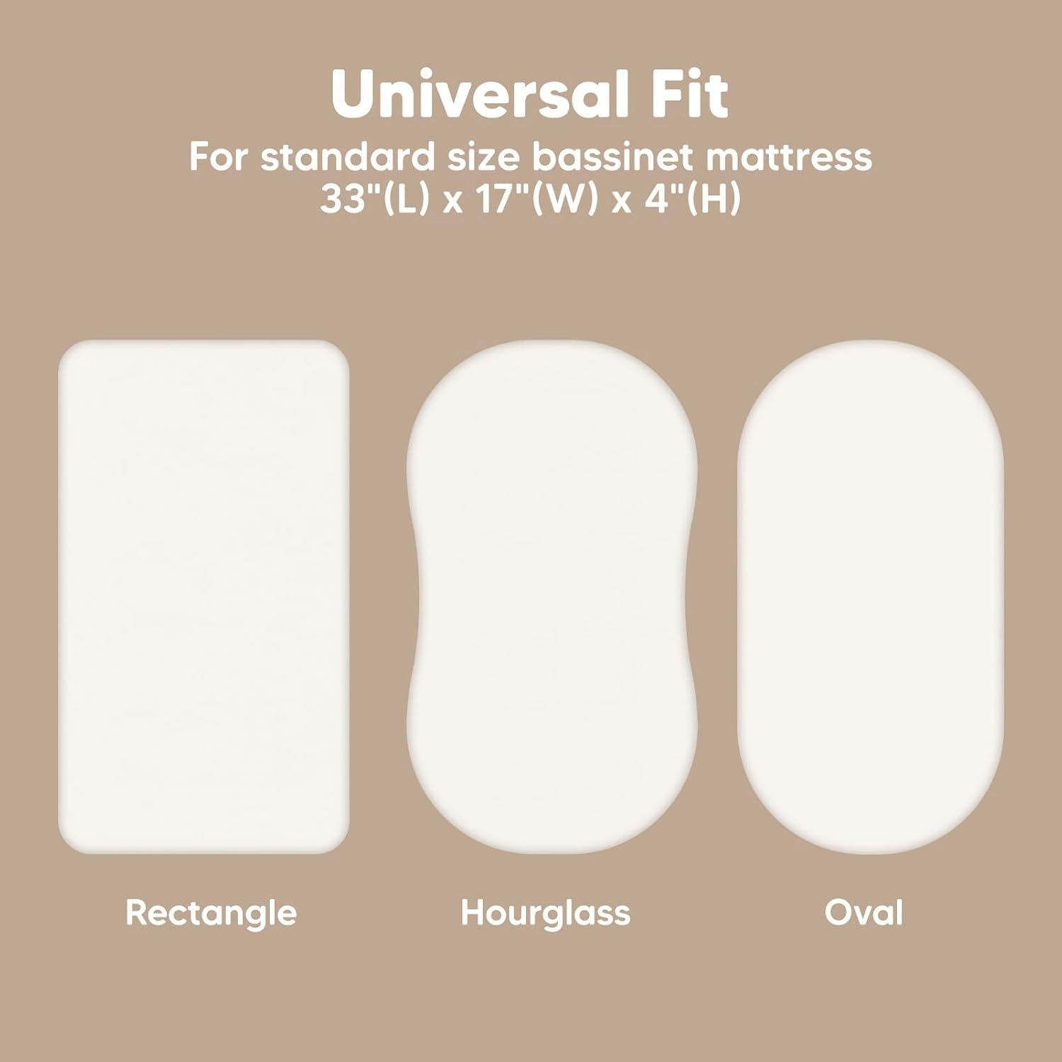 Juego de 2 Sábanas Ajustadas KeaBabies para Cuna 83.82x43.18cm