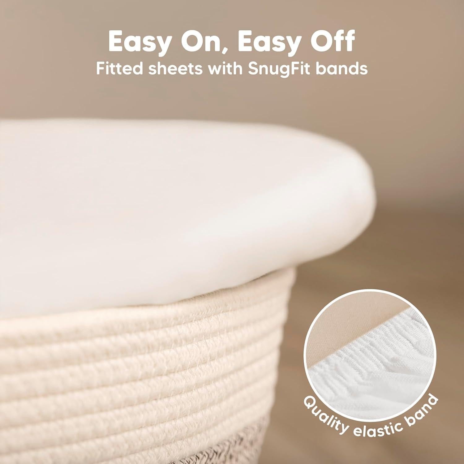 Juego de 2 Sábanas Ajustadas KeaBabies para Cuna 83.82x43.18cm