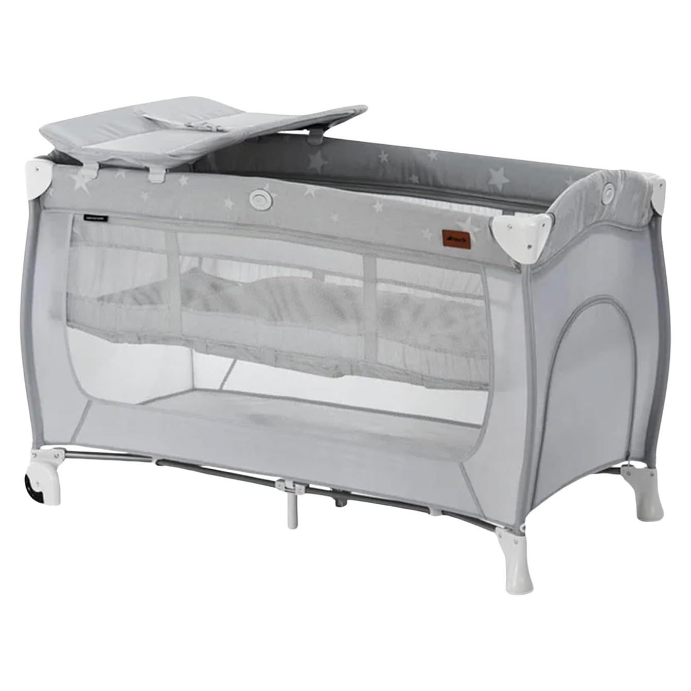 Cuna de Viaje Portátil Hauck Sleep N Play Estrellas Grises