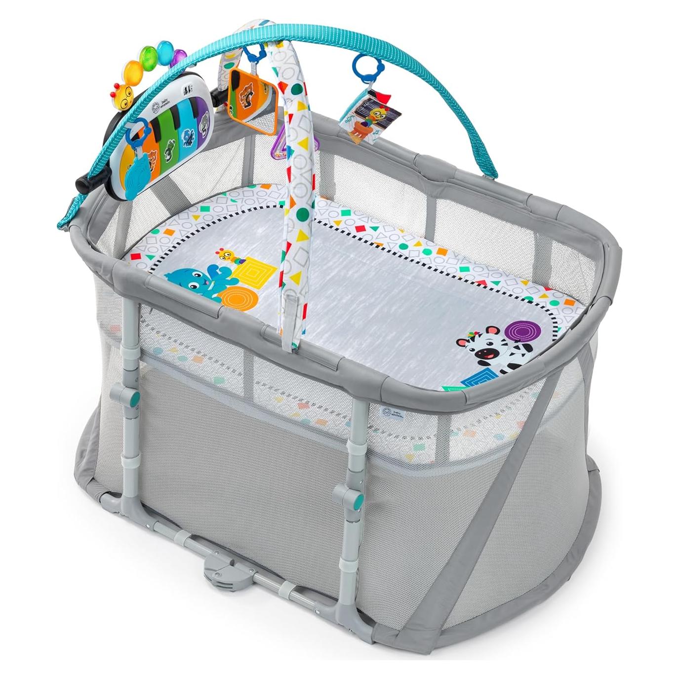 Cuna Plegable 3-en-1 Baby Einstein Kick & Snooze con Piano