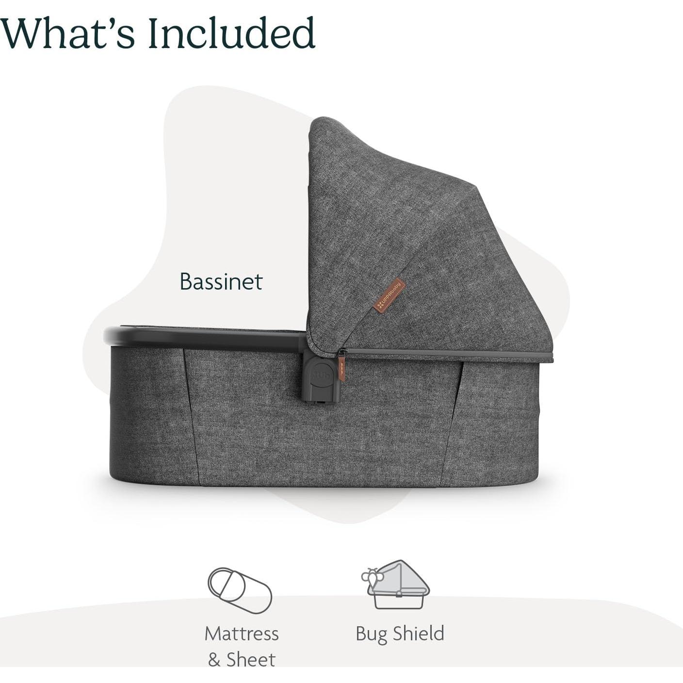 Cuna UPPAbaby V3 Greyson - Compatible con Vista, Cruz, Ridge