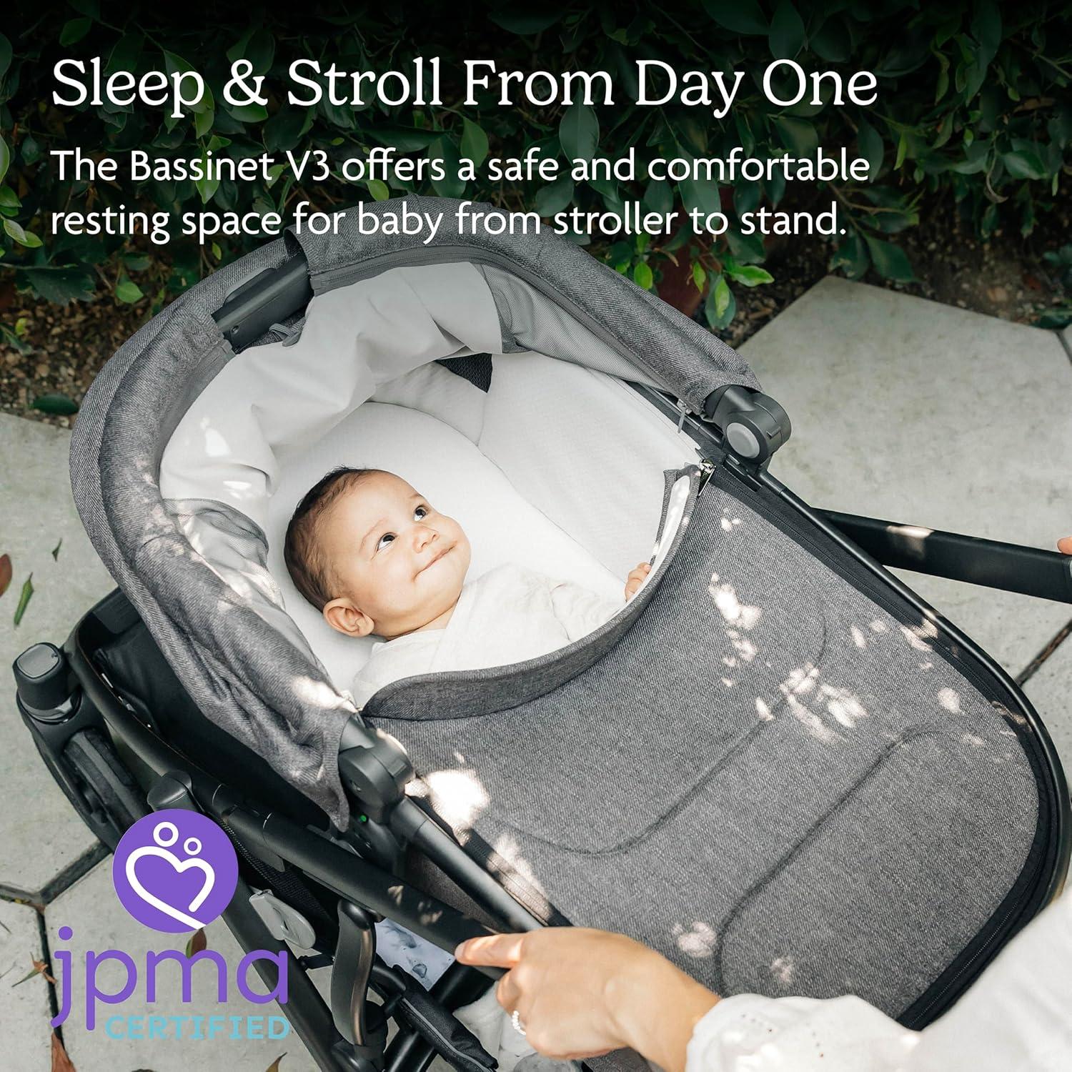 Cuna UPPAbaby V3 Greyson - Compatible con Vista, Cruz, Ridge