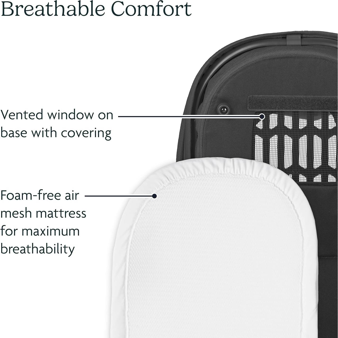 Cuna UPPAbaby V3 Greyson - Compatible con Vista, Cruz, Ridge