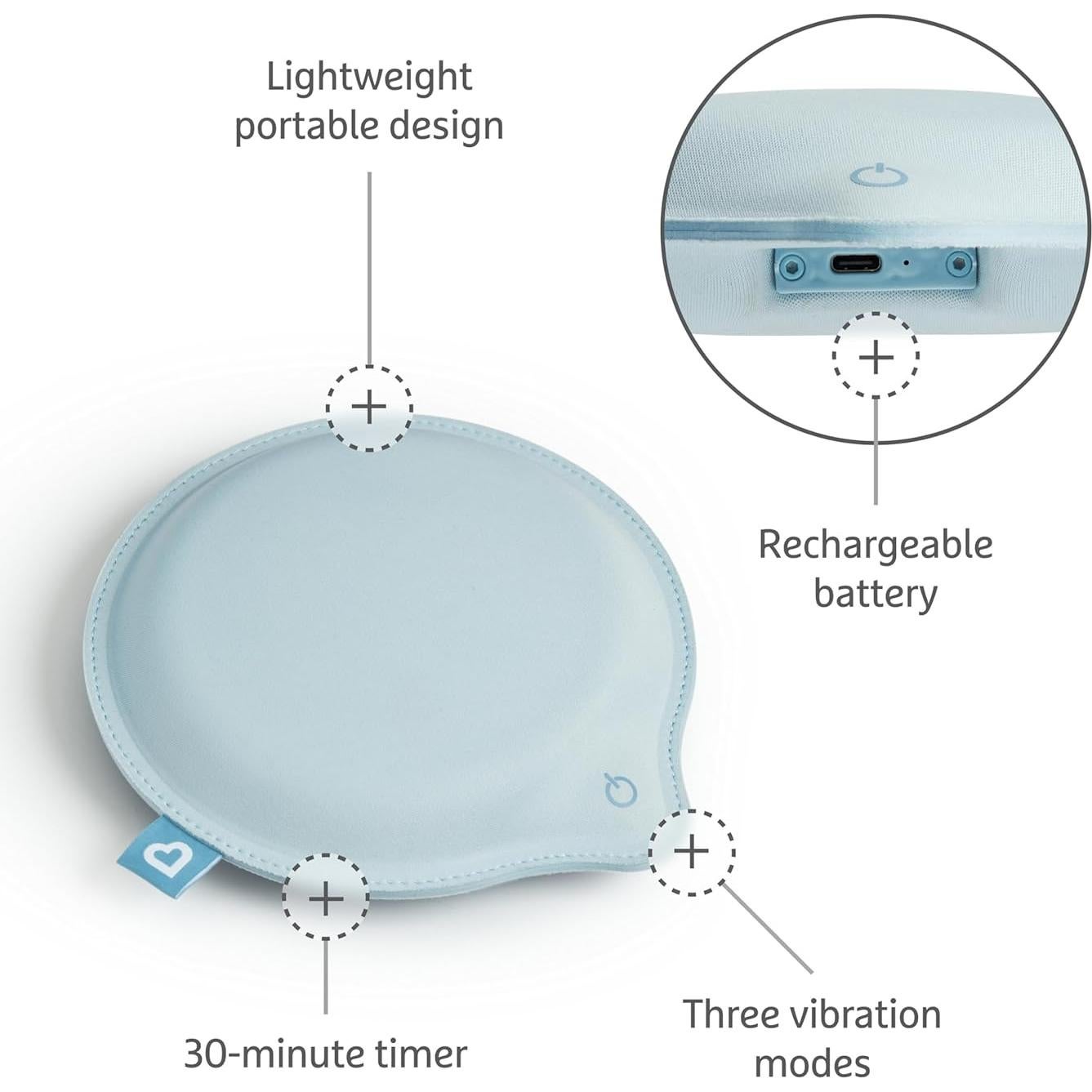 Almohadilla Vibrante Munchkin Lulla-Vibe para Bebés - Azul Claro