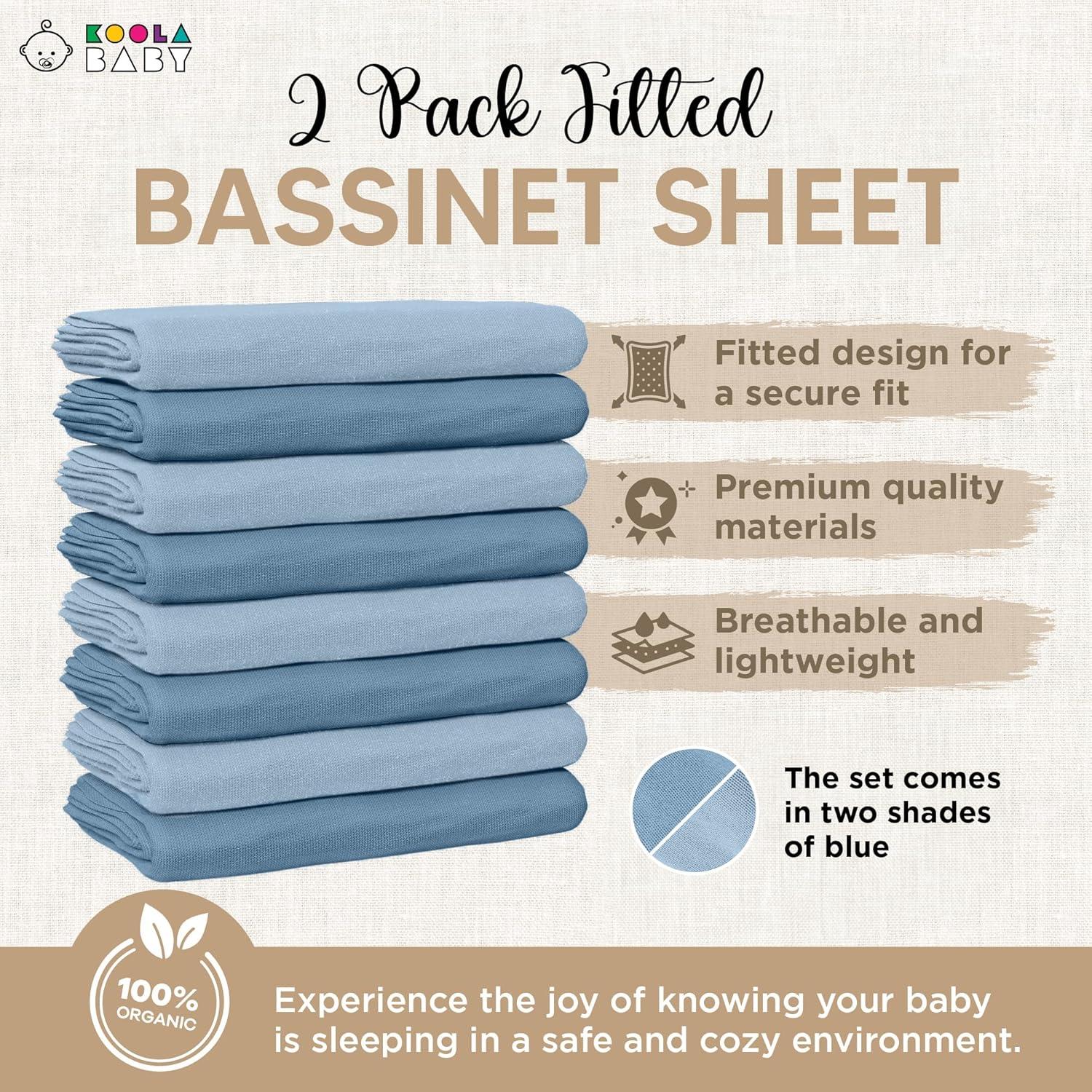 Sábanas Ajustadas para Cuna KoolerThings 100% Algodón Orgánico