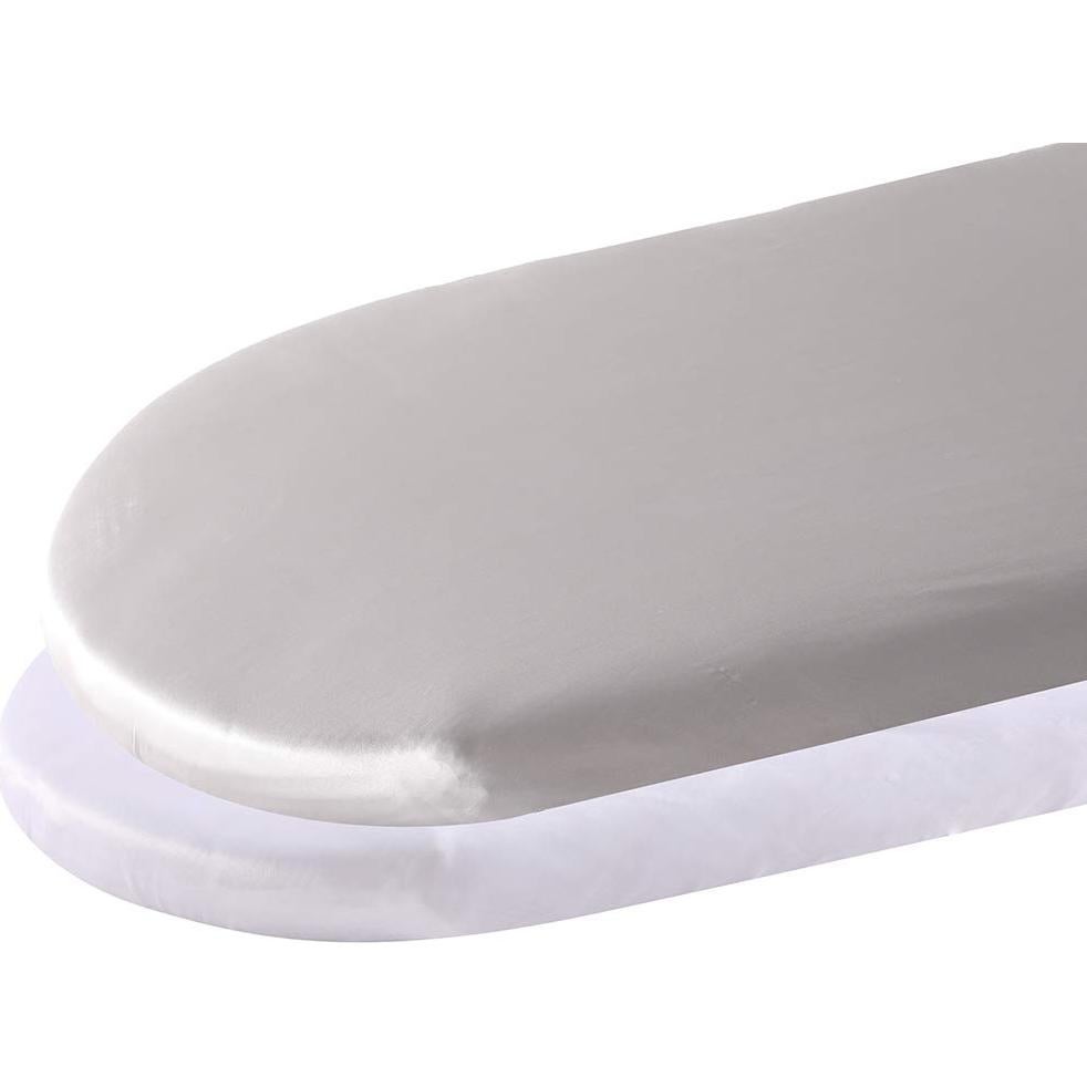 Sábanas de Cuna Pro Goleem de Satén 2 Piezas Blanco y Gris