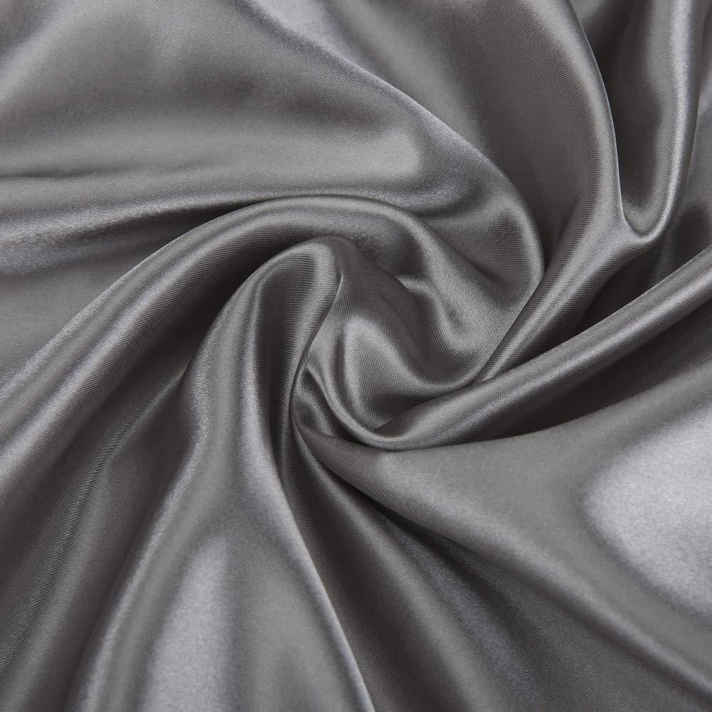 Sábanas de Cuna Pro Goleem de Satén 2 Piezas Blanco y Gris