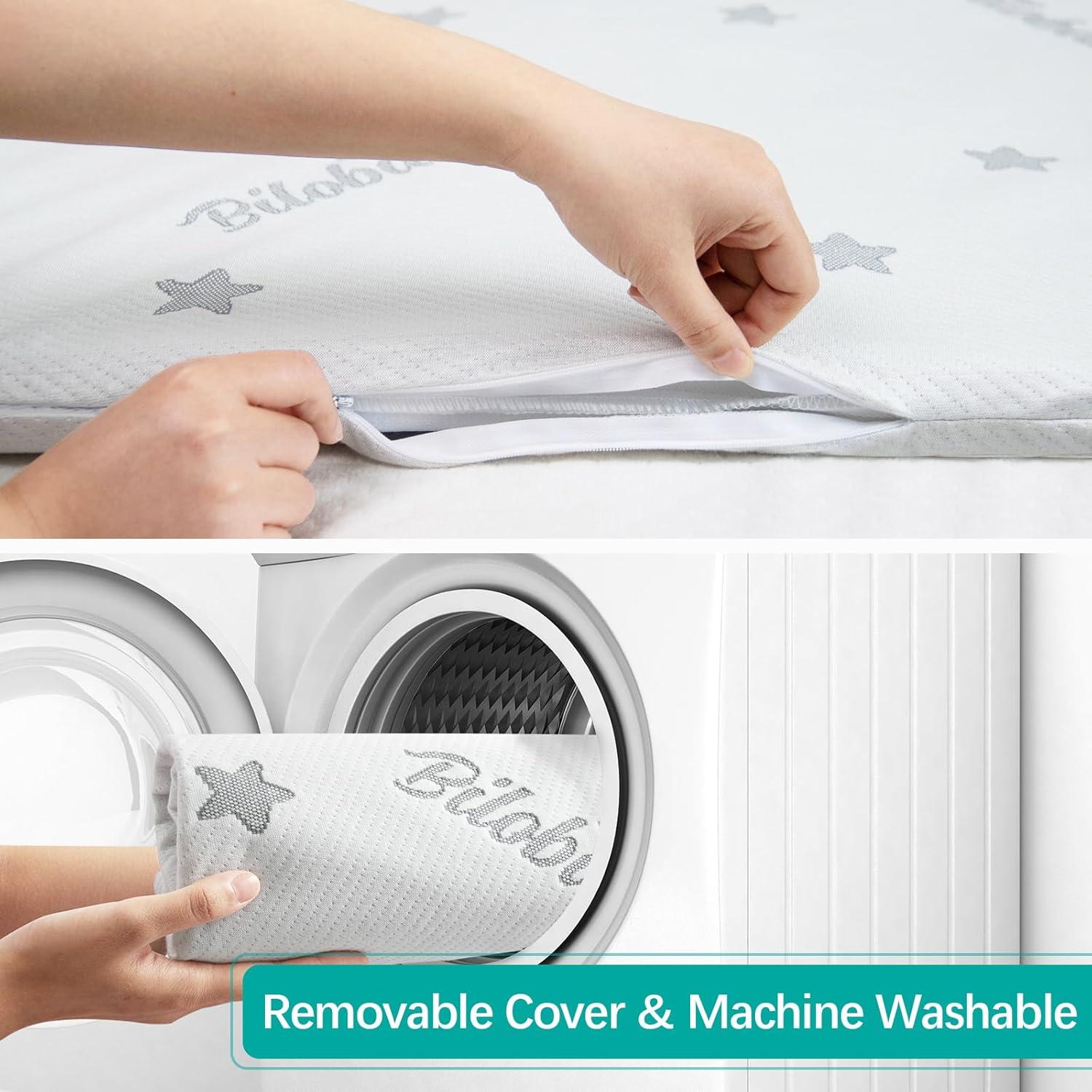 Protector de Colchón para Cuna Biloban 63.5x92.7cm Impermeable