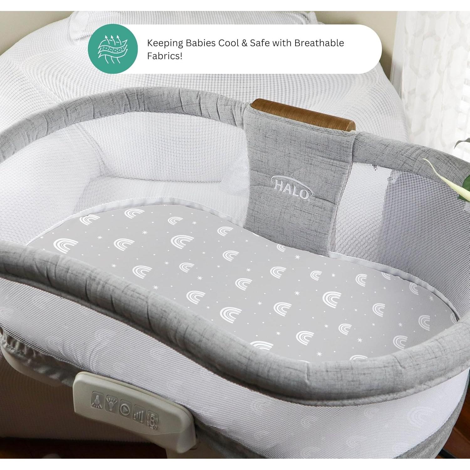 Sábanas para Cuna Tansy Panda 3 Piezas 84x43 cm Gris Oso