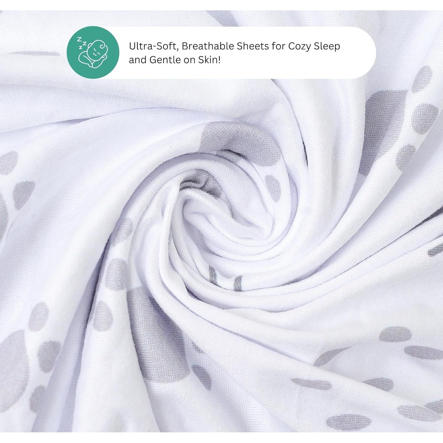 Sábanas para Cuna Tansy Panda 3 Piezas 84x43 cm Gris Oso