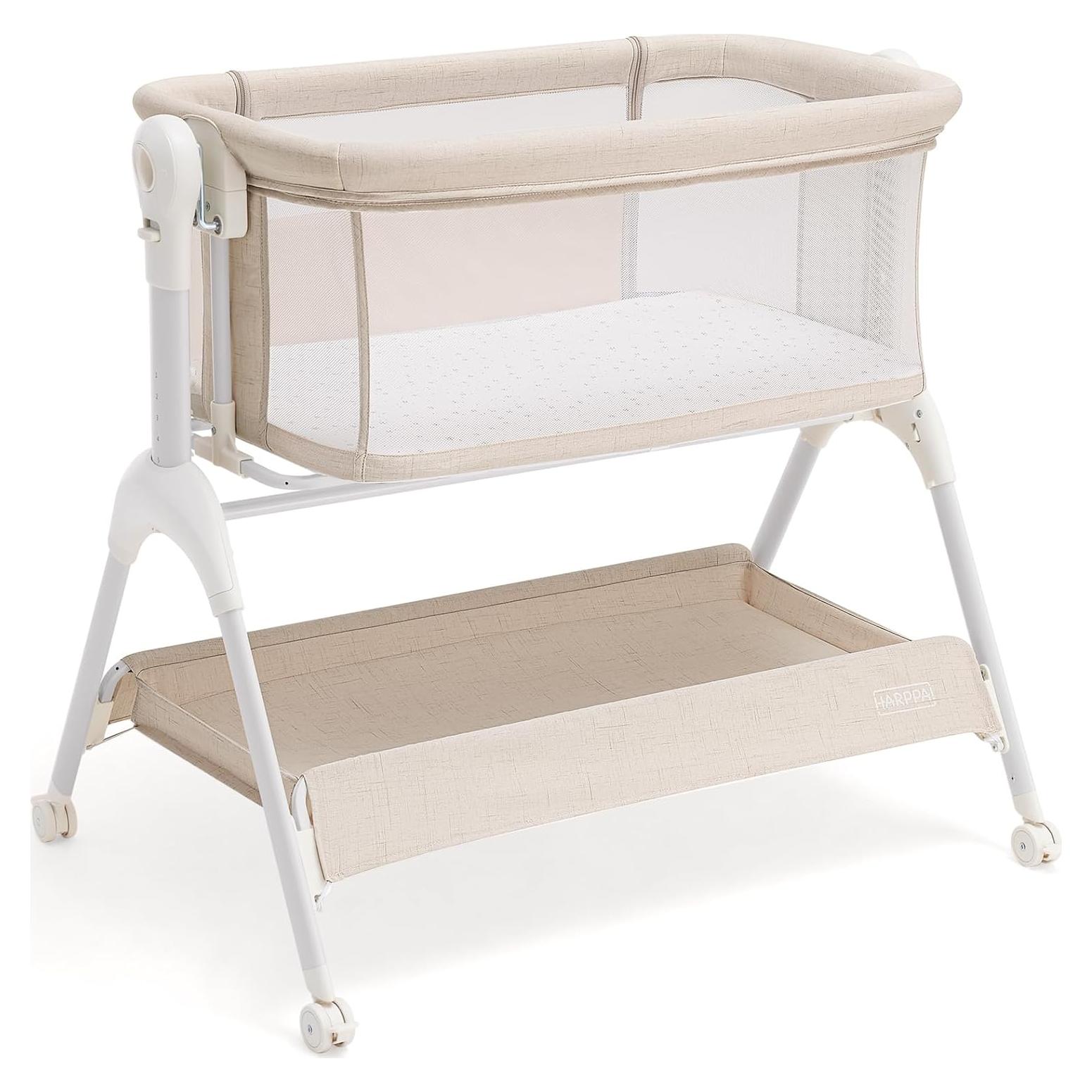 Cuna Balanceadora HARPPA 3 en 1 con Colchón y Malla Transpirable