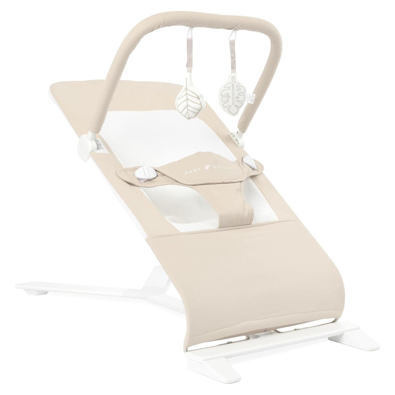 Bouncer Portátil Baby Delight Alpine Deluxe 0-6 Meses Algodón Orgánico